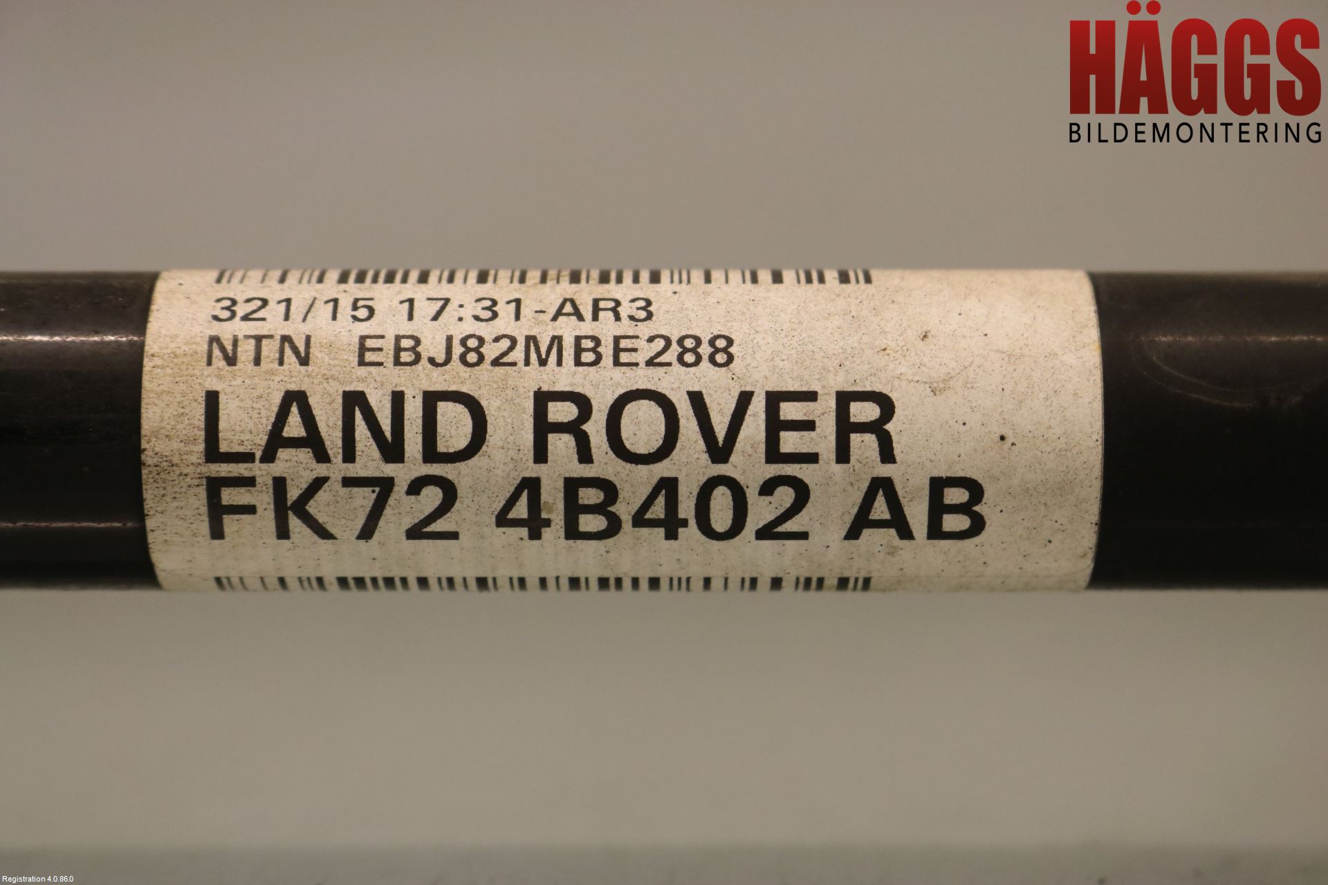 Landrover LAND ROVER DISCOVERY 4 10-16 Drivaxel Bak Höger