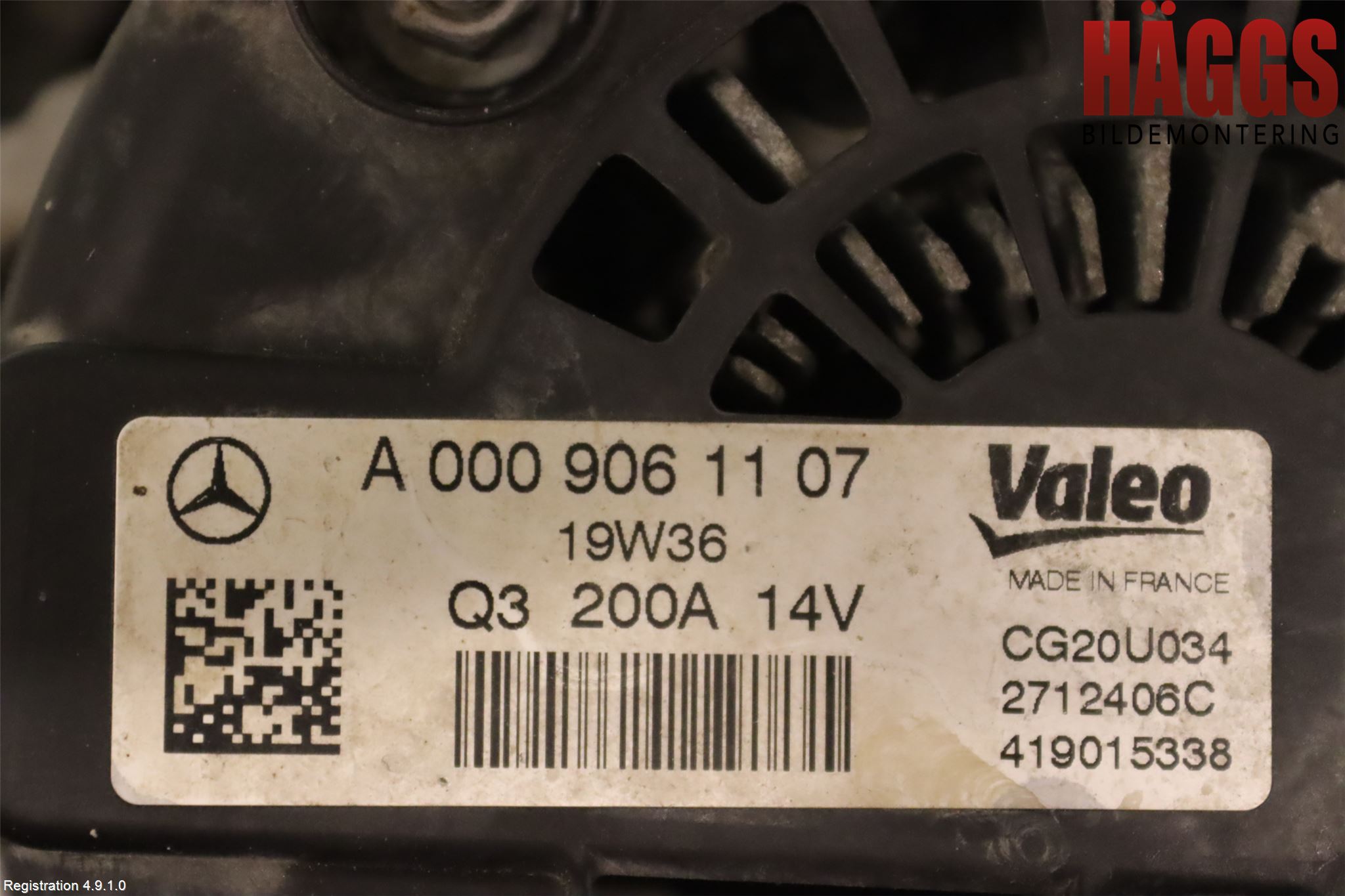 Mercedes-Benz MB C-KLASS (W205) 14-21 Generator