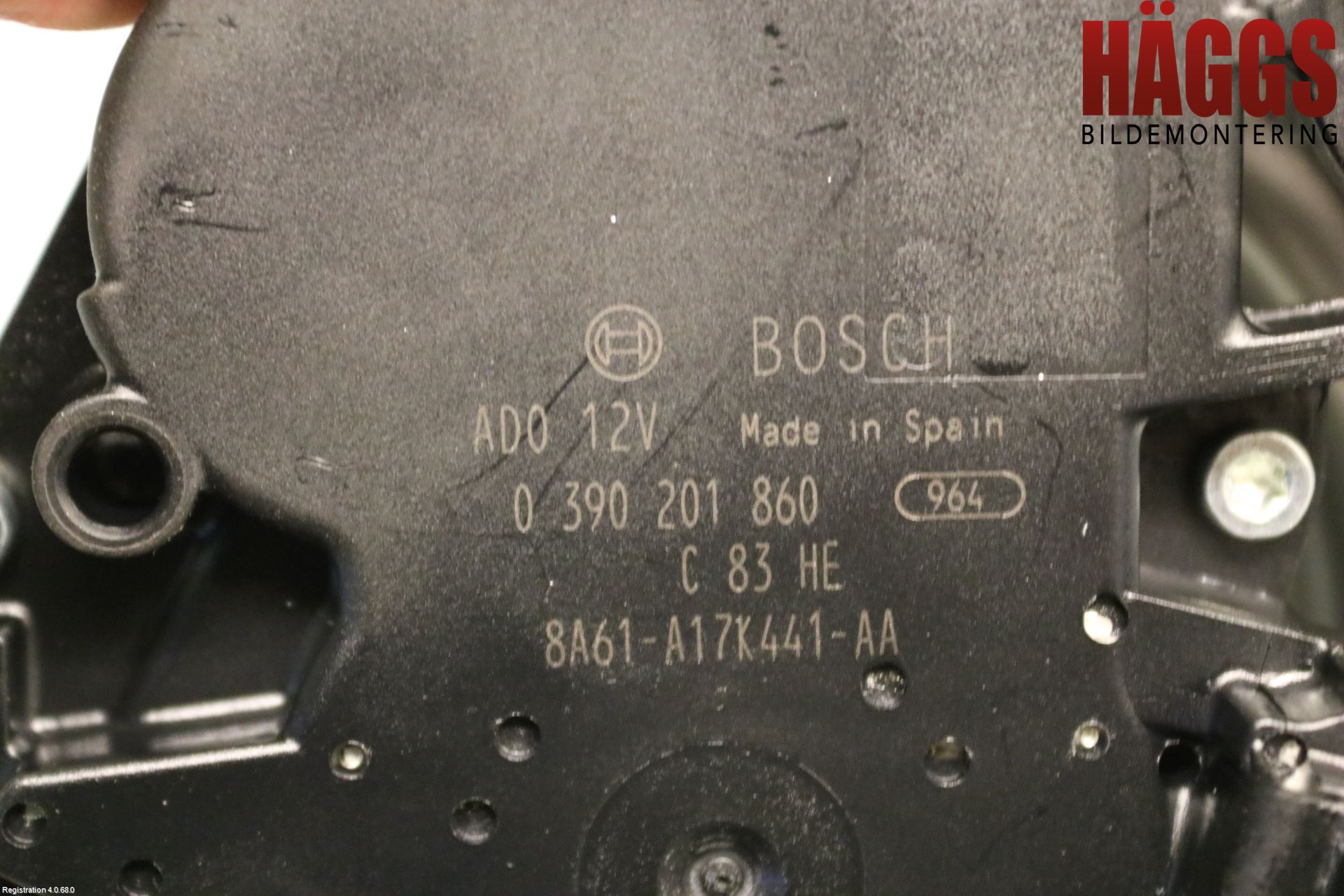 Ford FIESTA 09-12 Torkarmotor Baklucka
