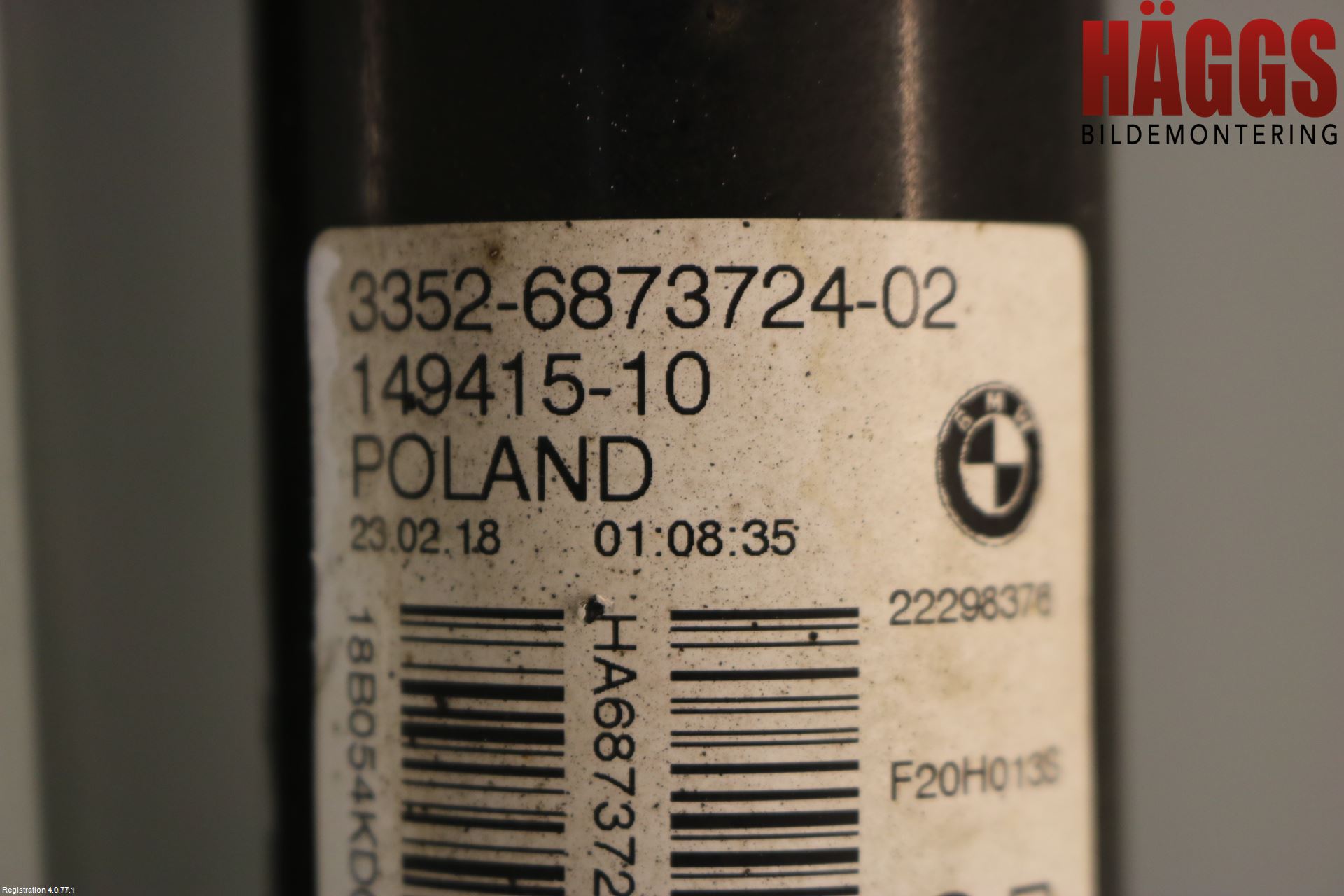 BMW 1 F20/F21 11-19 Stötdämpare Bak