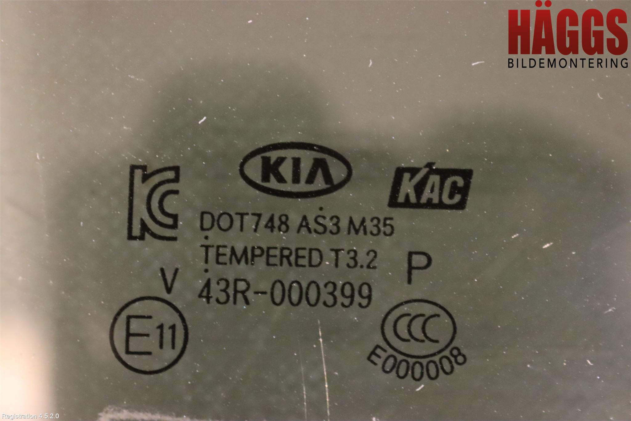 Kia SOUL 09- Dörruta Bak Höger