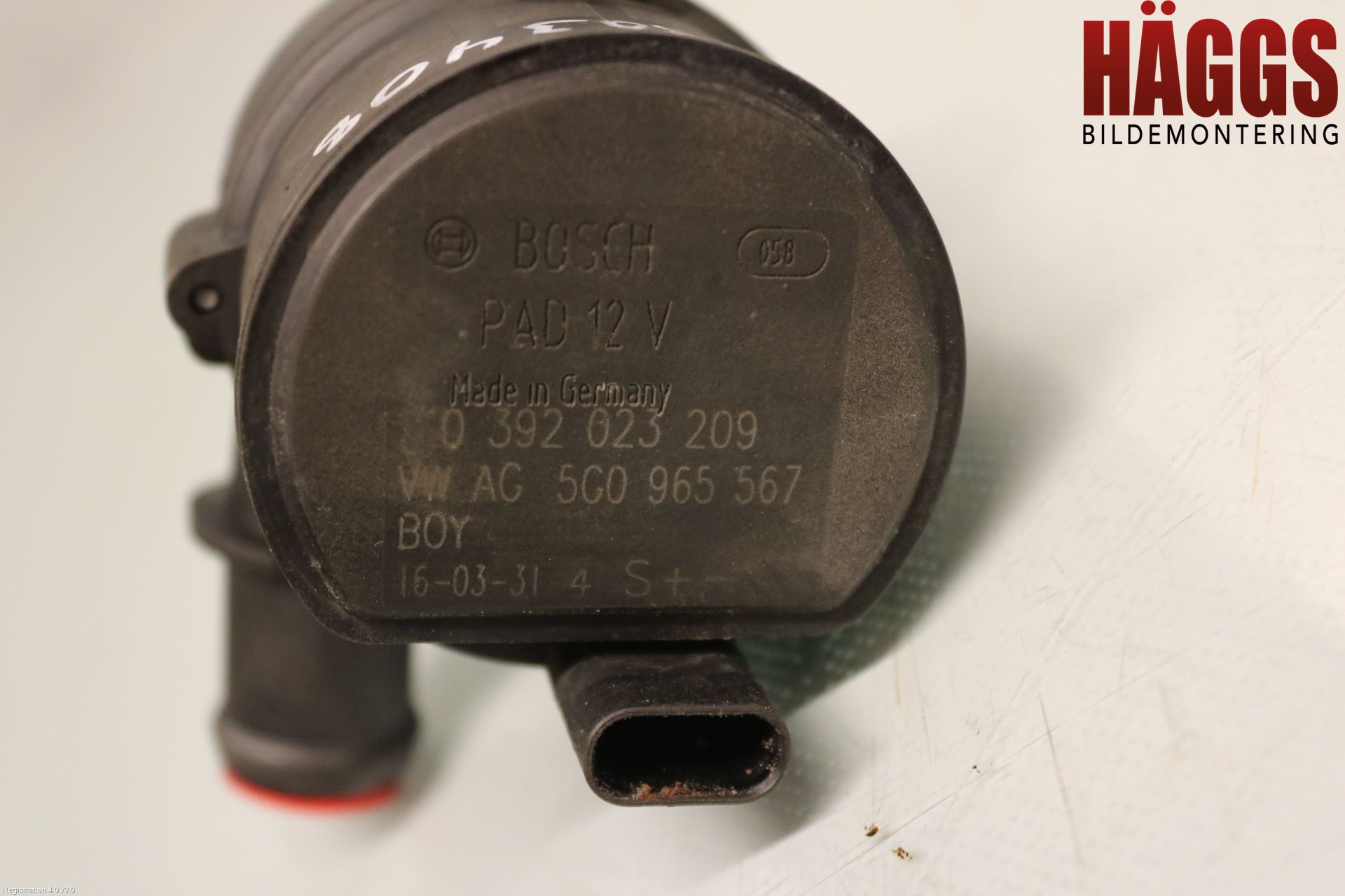 Volkswagen VW CADDY 16-20 Värme Cirkulationspump