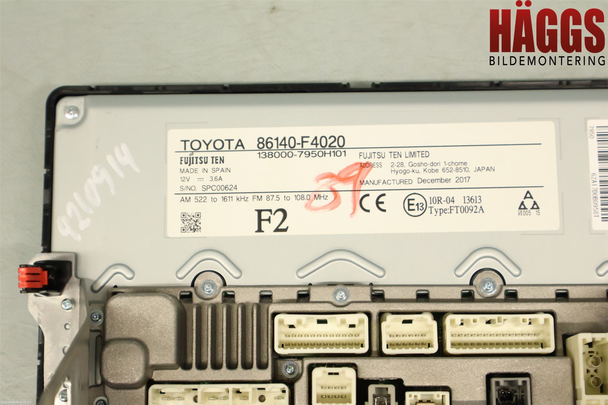 Toyota C-HR 16-23 Cd Radio - Multimediapanel