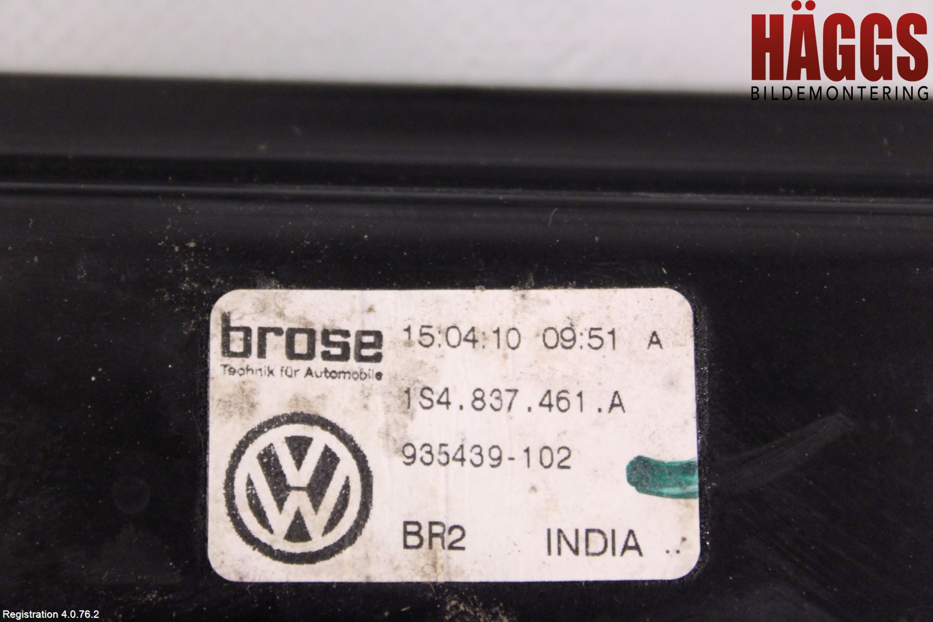 Volkswagen VW UP! / E-UP! Fönsterhissmekanism