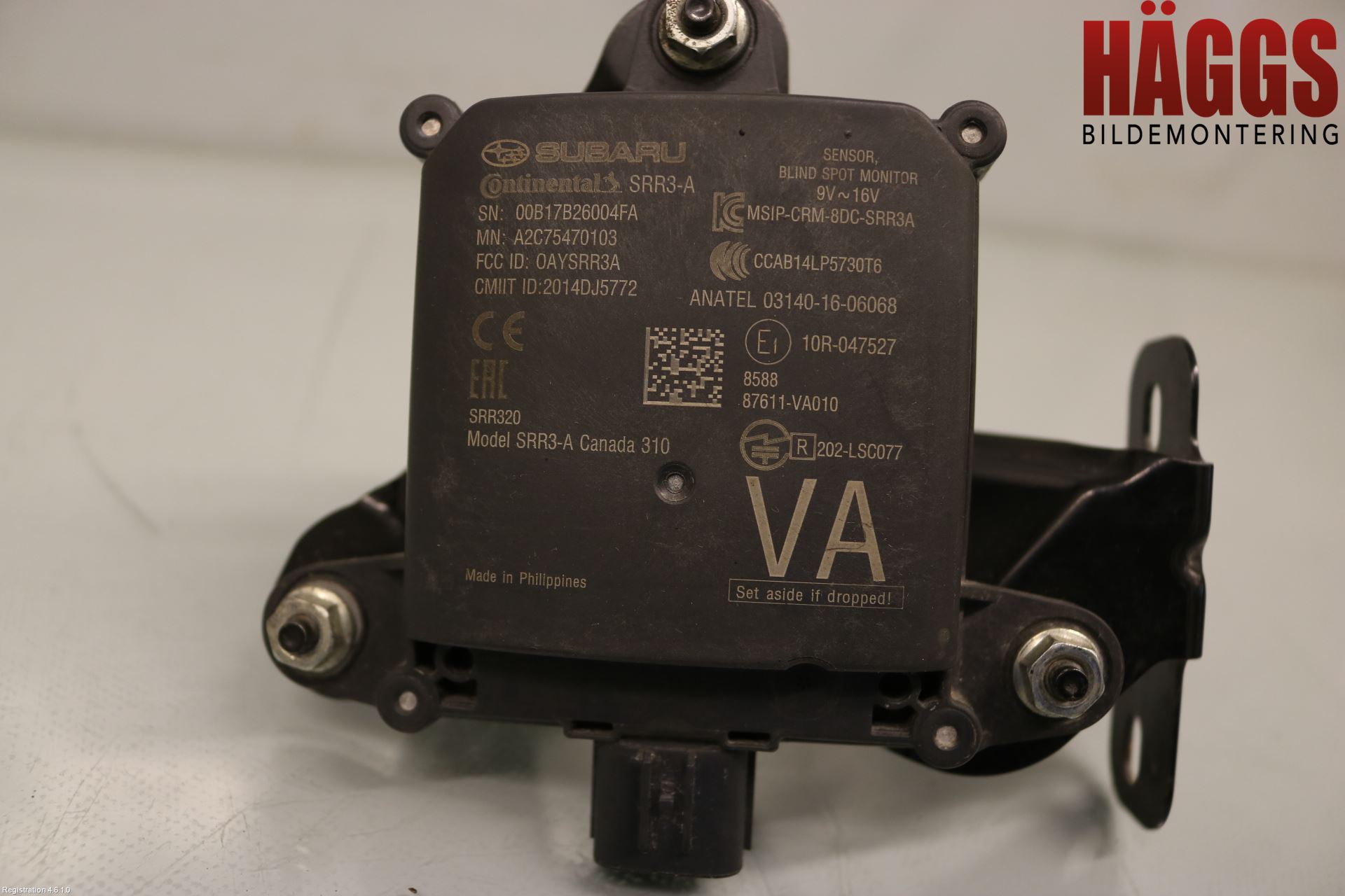 Subaru OUTBACK 15-20 Sensor Aktivt Kollisionsskydd