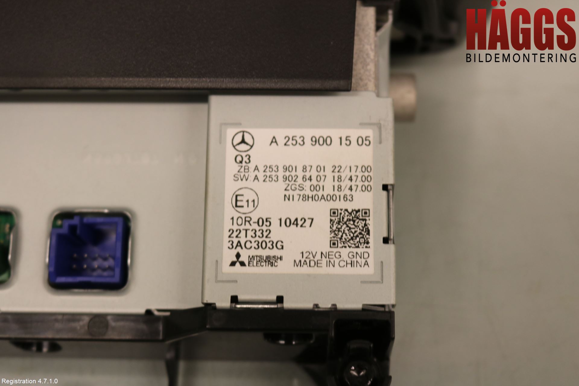 Mercedes-Benz MB CITAN/EQT (W420) 22- Bildskärm