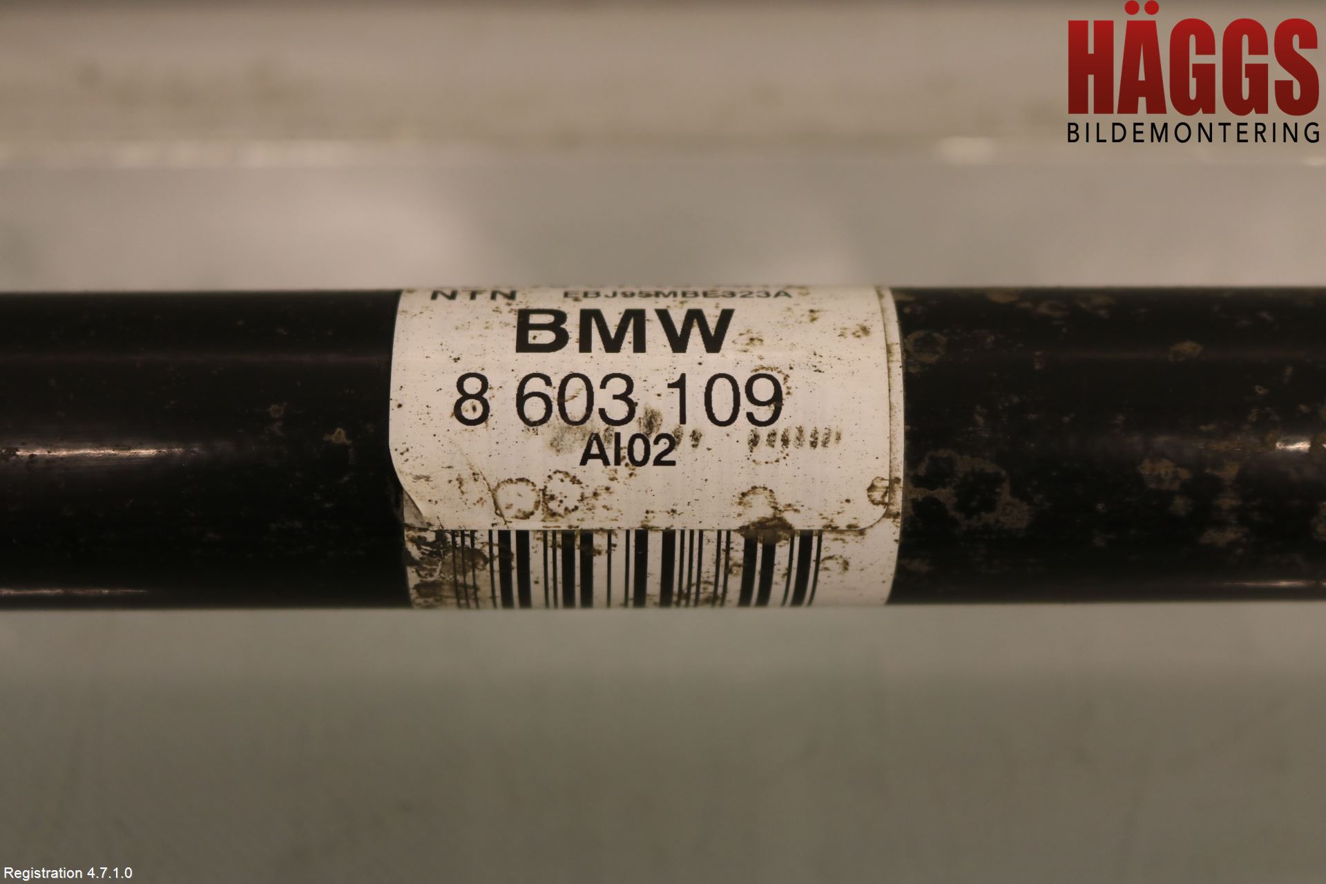 BMW 3 F30/F31/F80 12-19 Drivaxel Bak Vänster