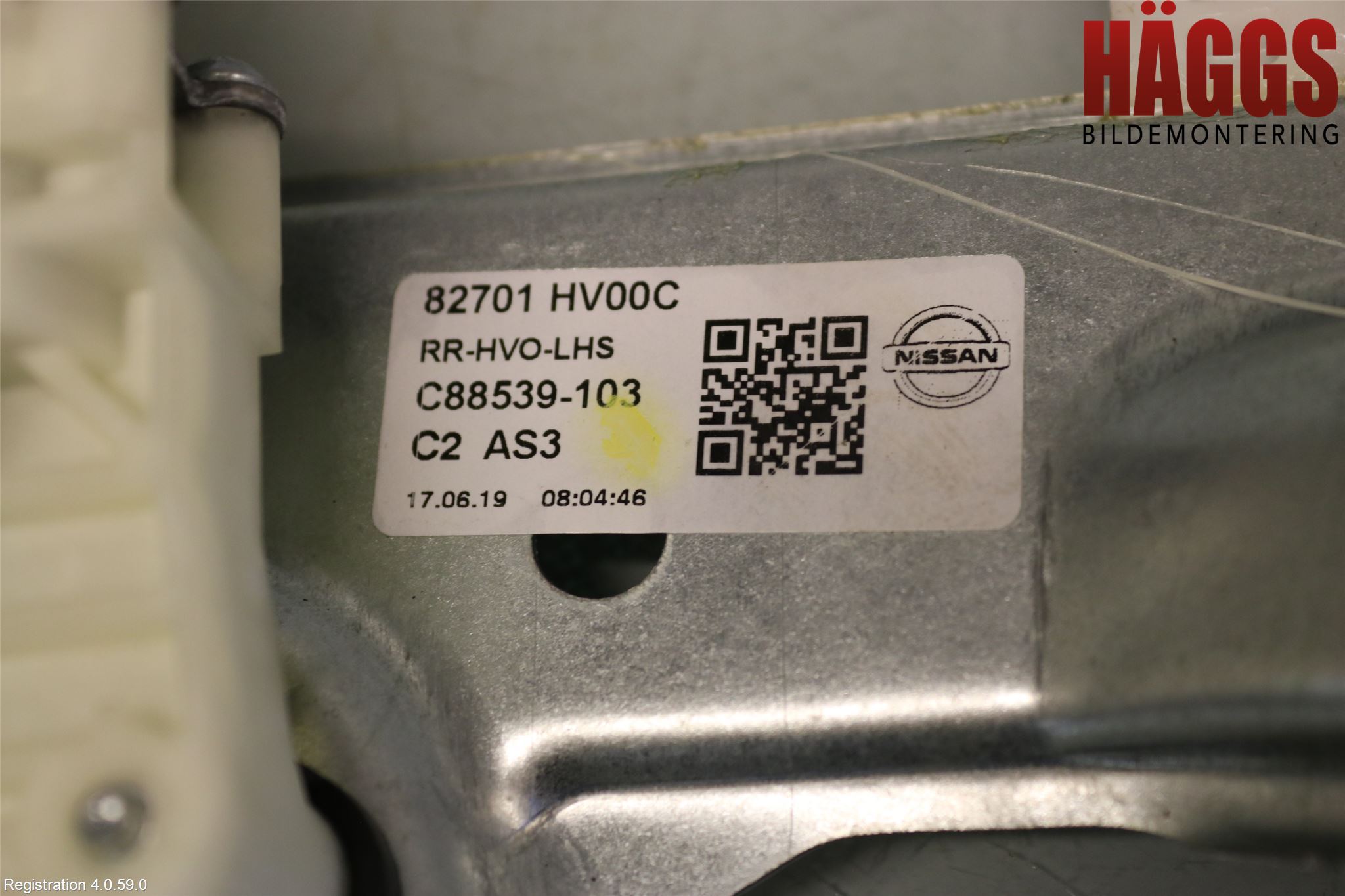 Nissan QASHQAI 17-21 Fönsterhissmekanism