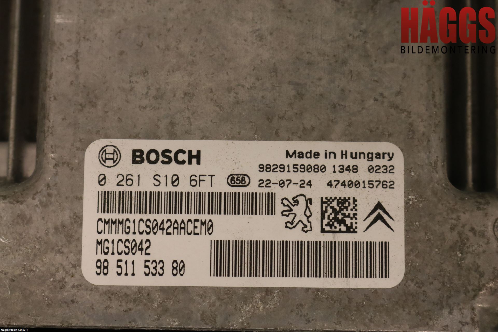 Peugeot 508 19- Styrenhet Insprut Bensin