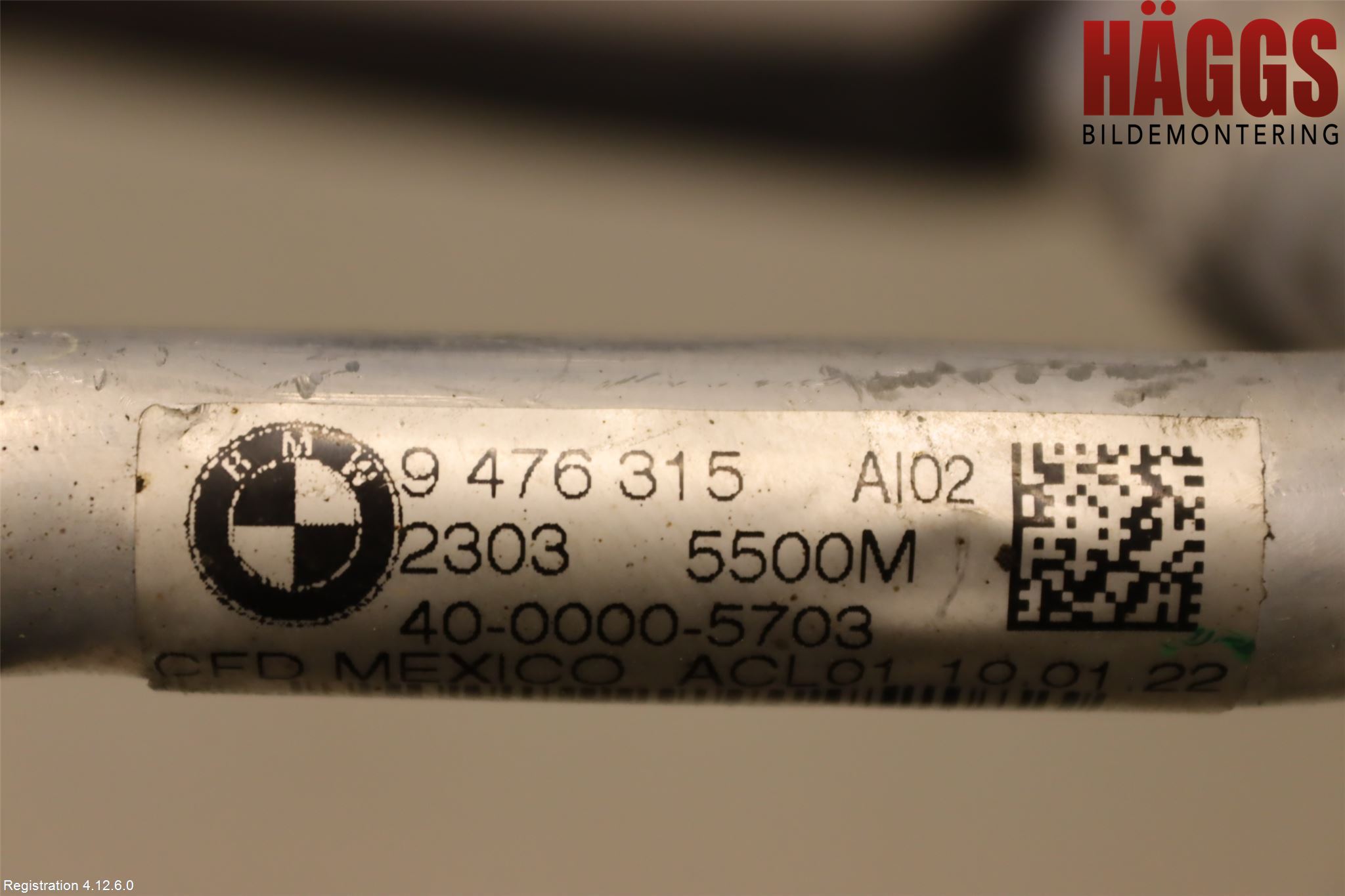 BMW X4 G02 18- Ac Slang-Rör