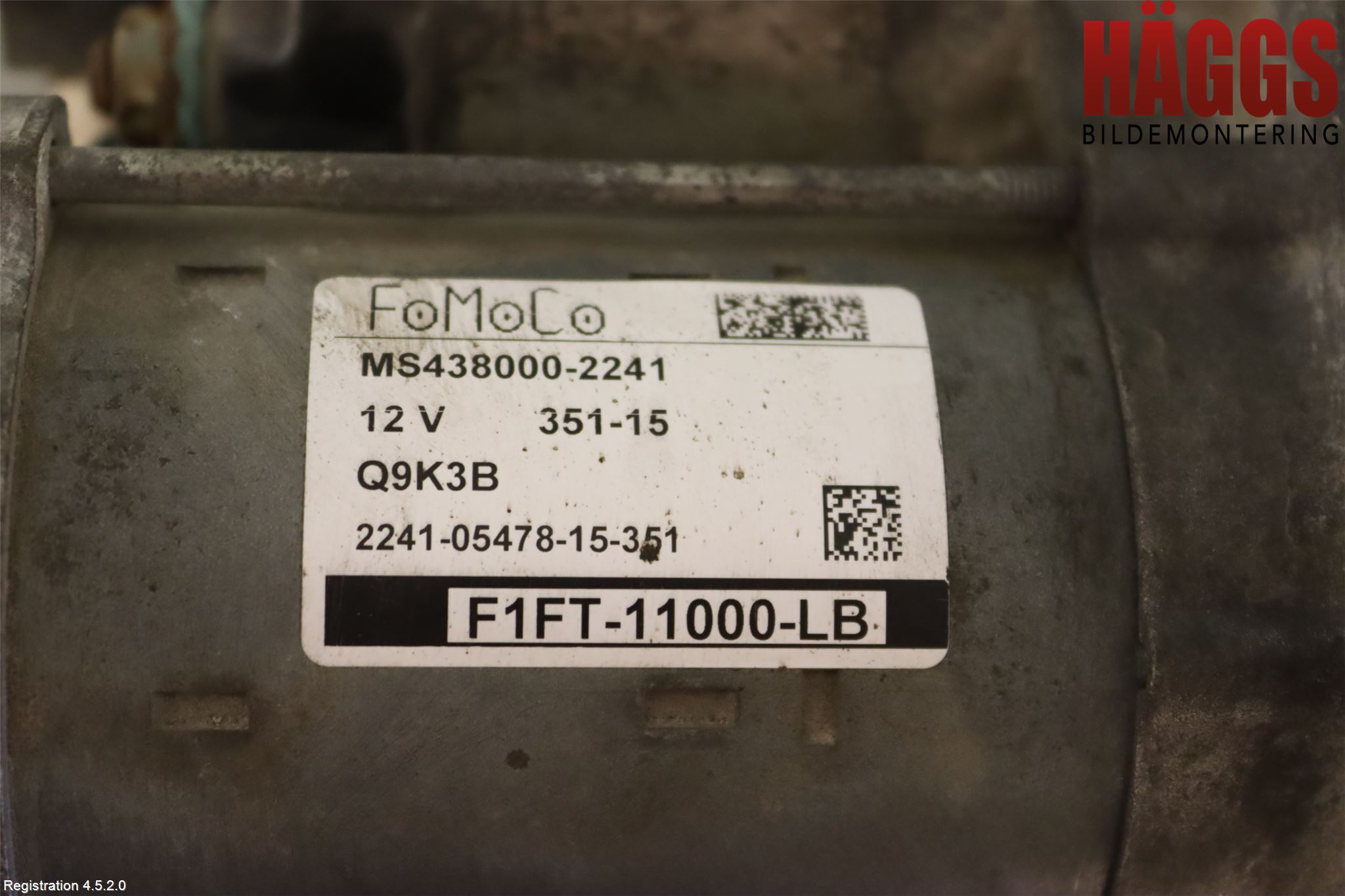 Ford TRANSIT/TOURNEO CONNECT 13-22 Startmotor Diesel