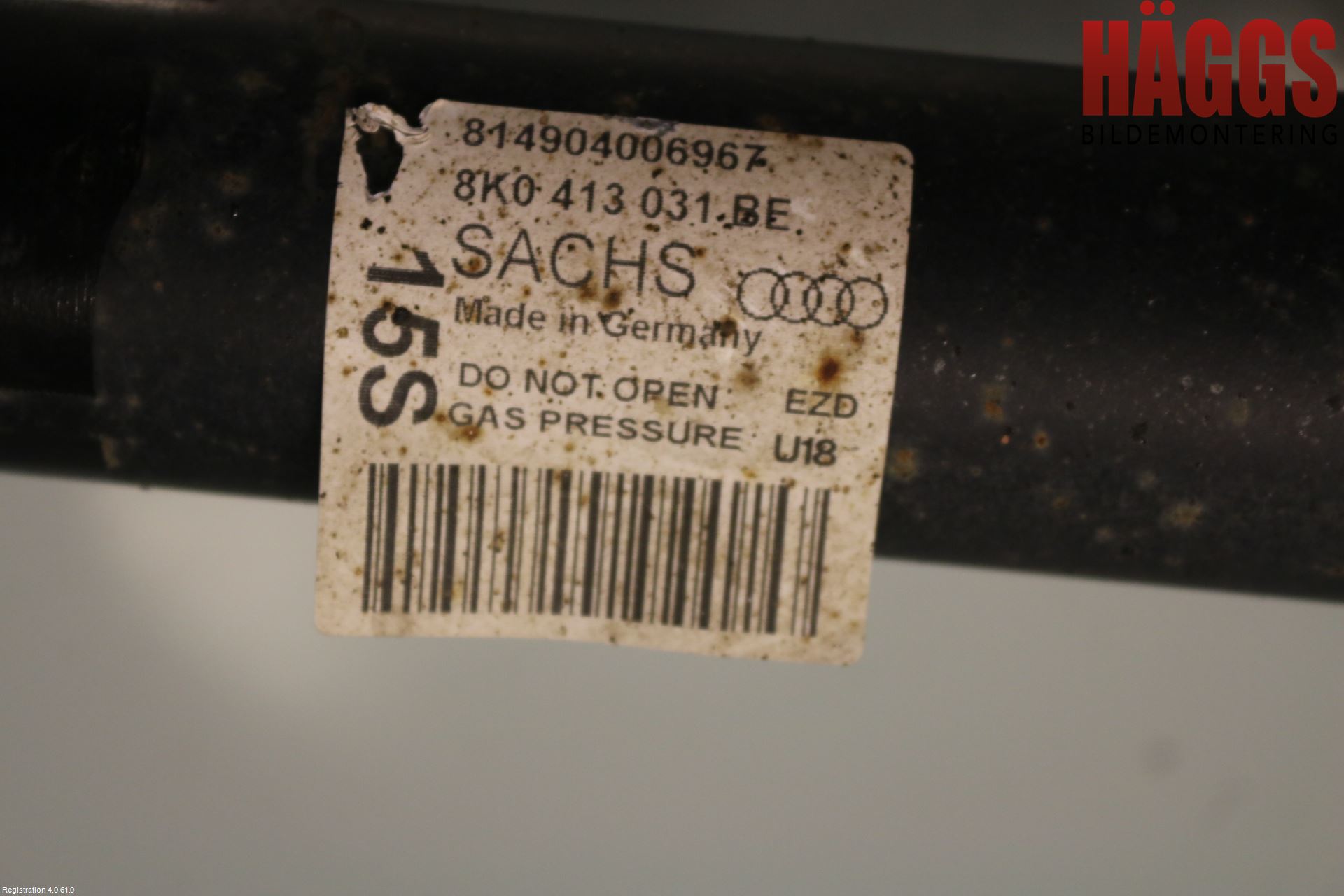 Audi A5 07-16 Fjäderben Fram Vänster