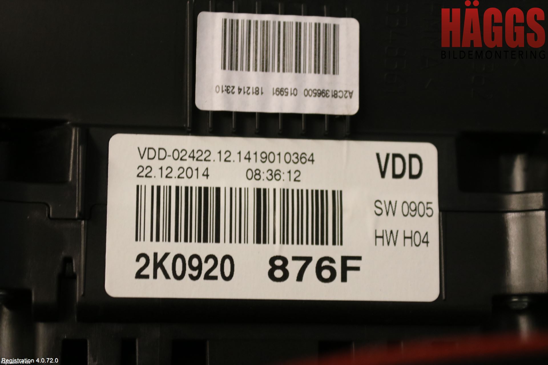 Volkswagen VW CADDY 11-15 Instrument Komb