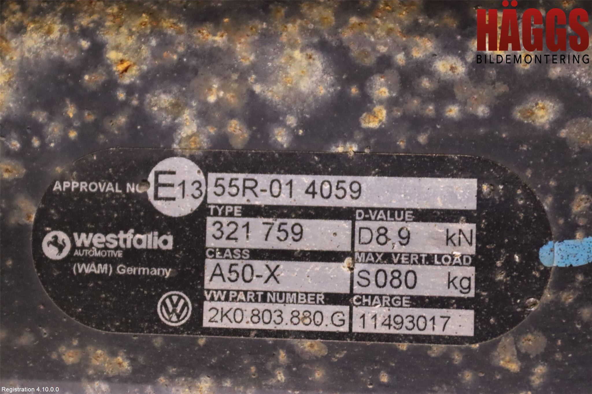 Volkswagen VW CADDY 16-20 Dragkrok
