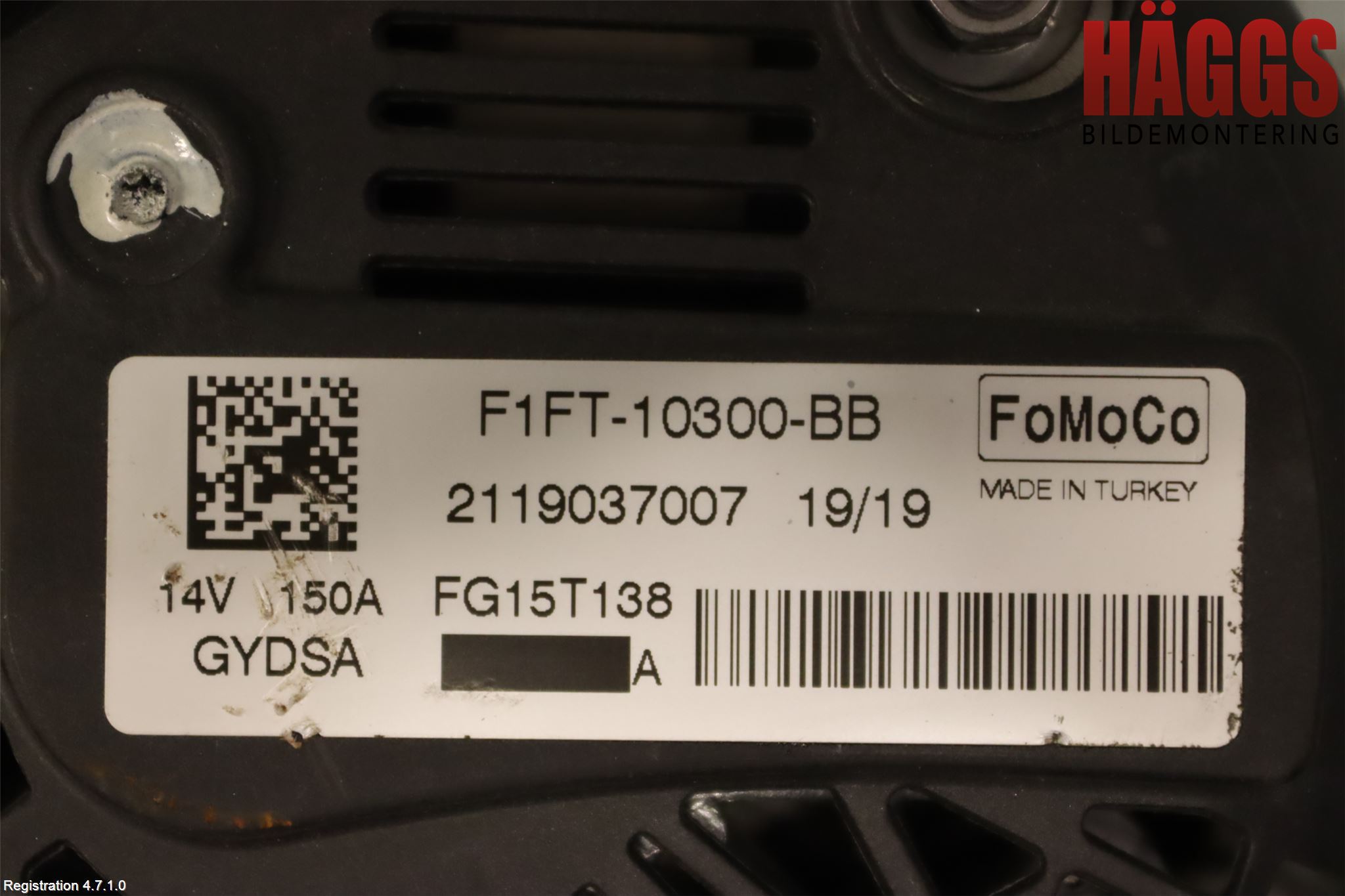 Ford KUGA 17-19 Generator
