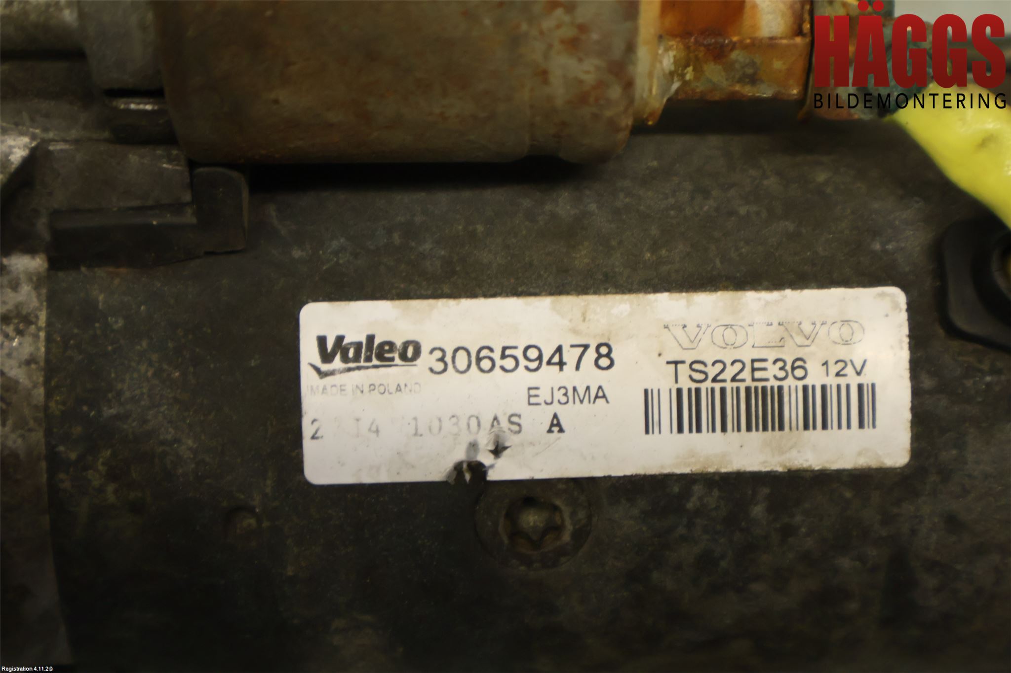 Volvo V70 14-16 Startmotor Diesel