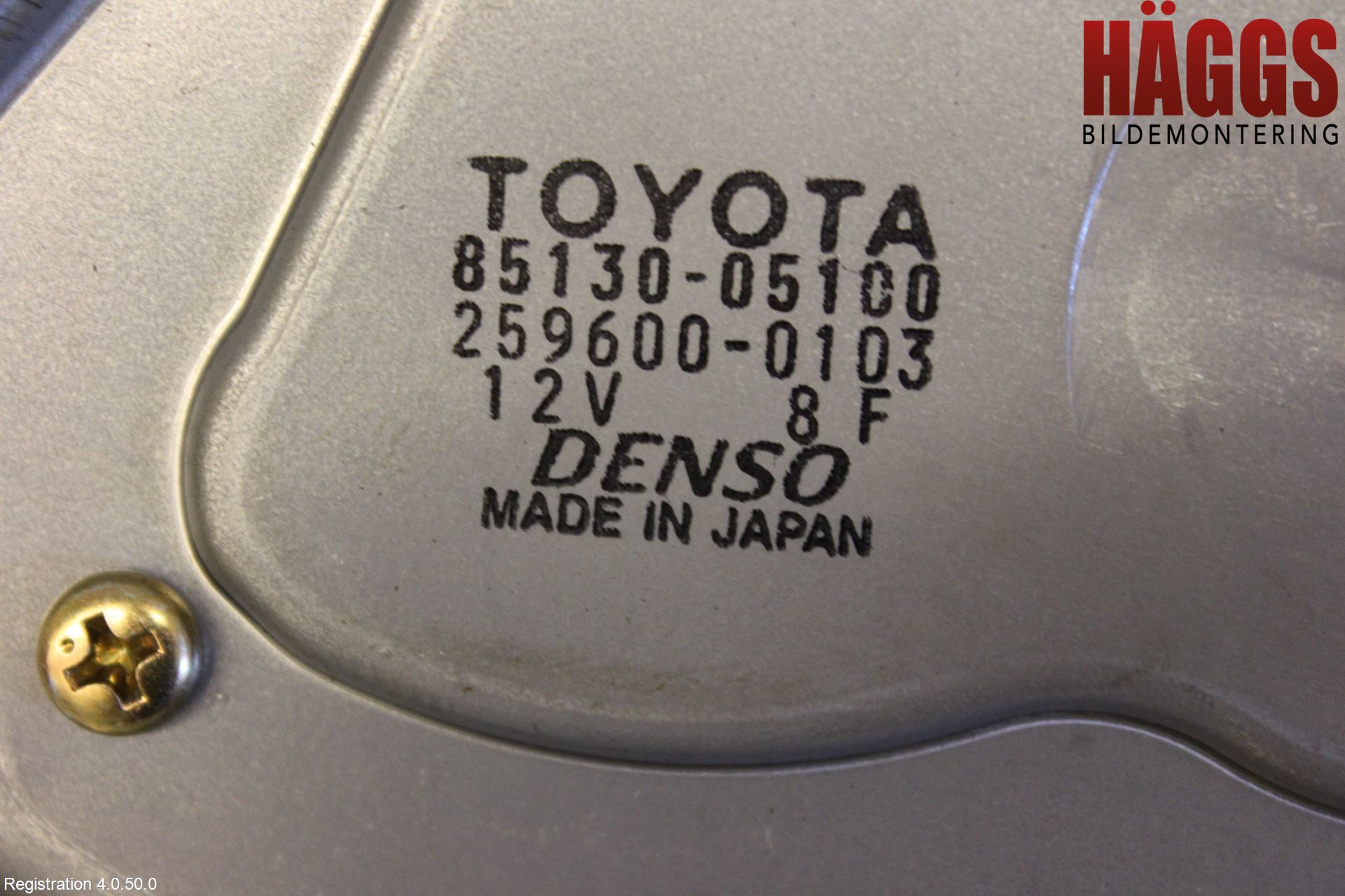 Toyota AVENSIS 03-06 Torkarmotor Baklucka