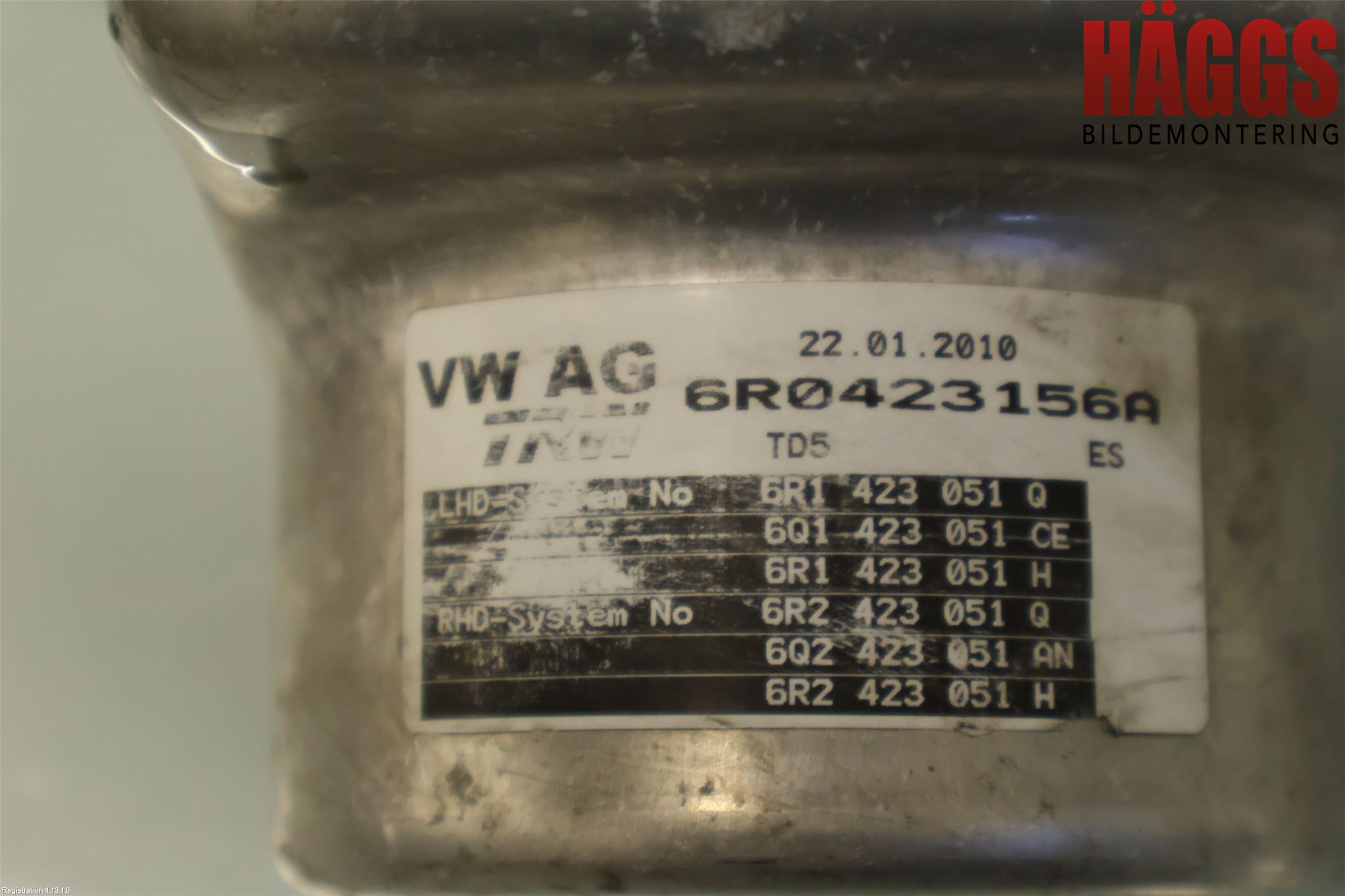 Volkswagen VW POLO 10-17 Styrservo Pump Elektrisk