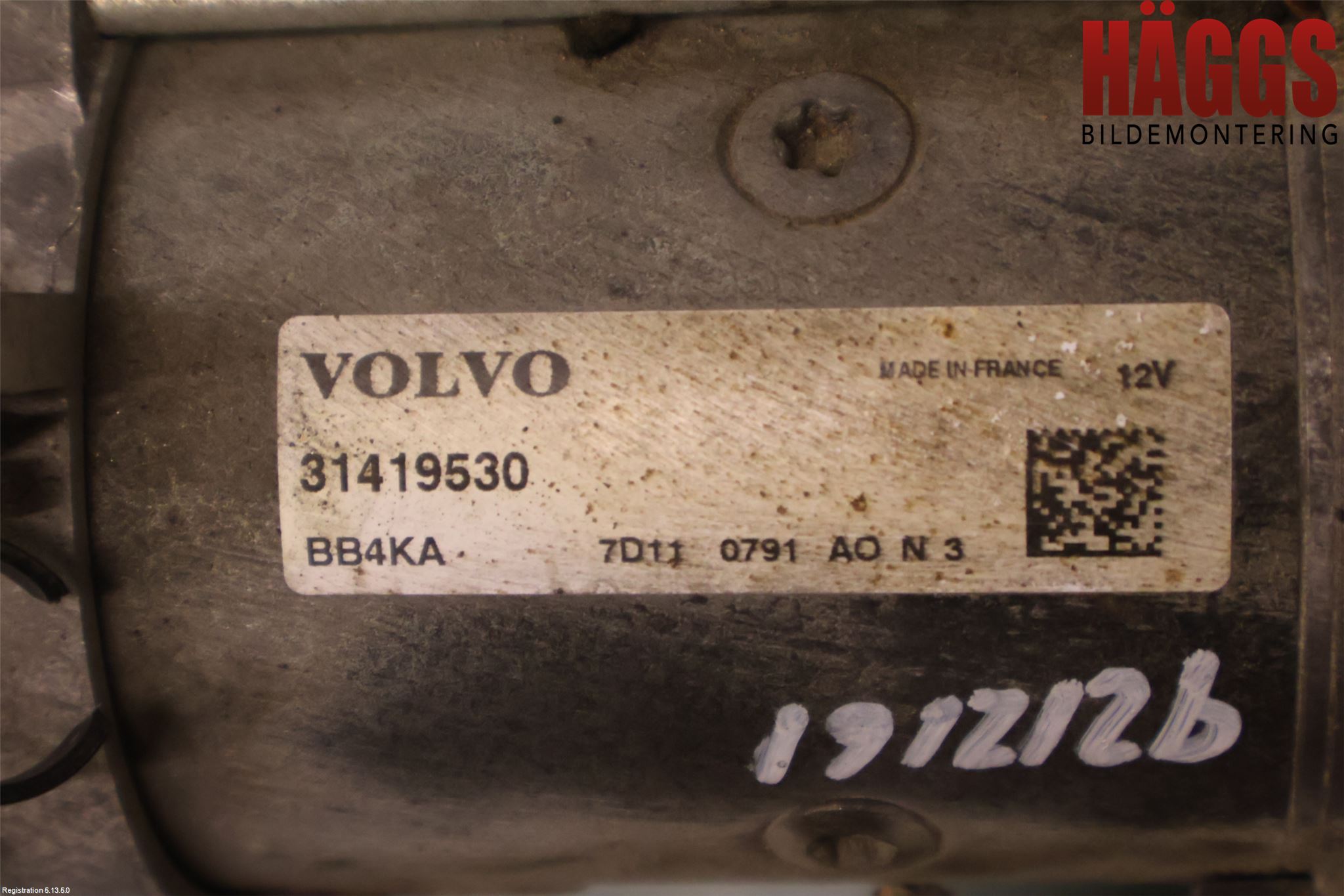 Volvo V90 17->> Startmotor Diesel