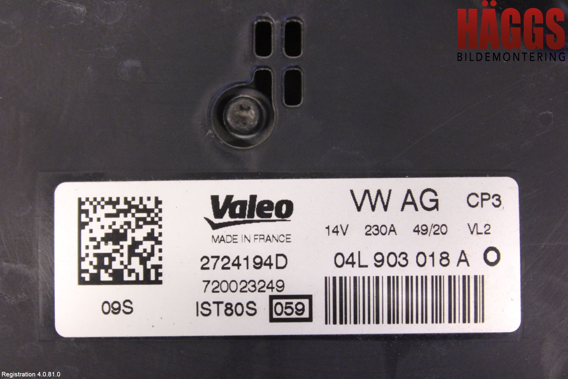 Audi A6 F2/C8 19- Generator