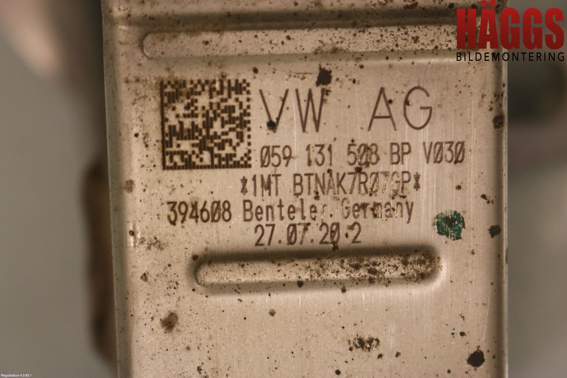 Volkswagen VW TOUAREG CR 18- Avgaskylare