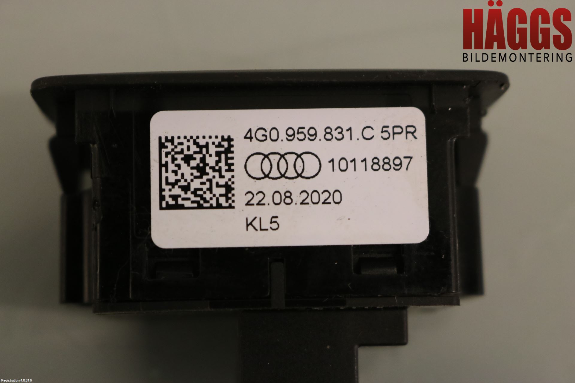 Audi A6 F2/C8 19- Strömställare Baklucka