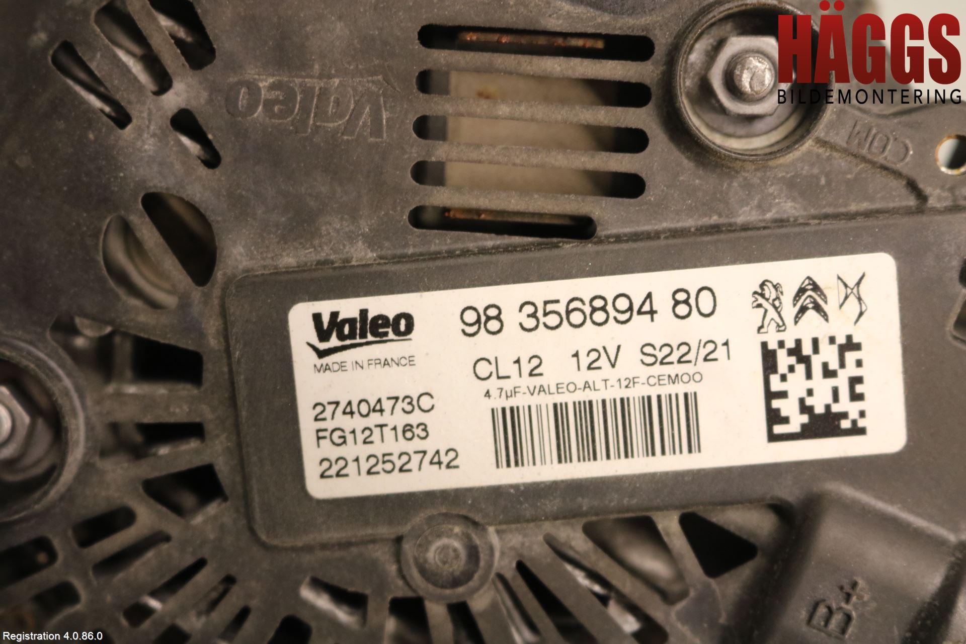 Citroen COTROEN C3 17-24 Generator