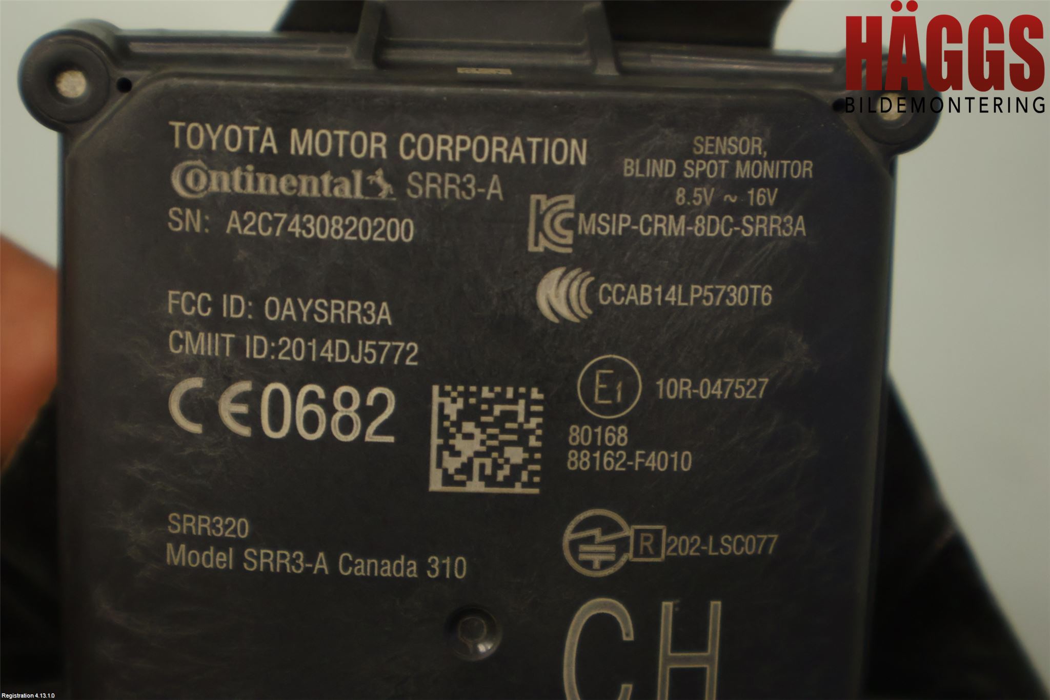 Toyota C-HR 16-23 Sensor Aktivt Kollisionsskydd