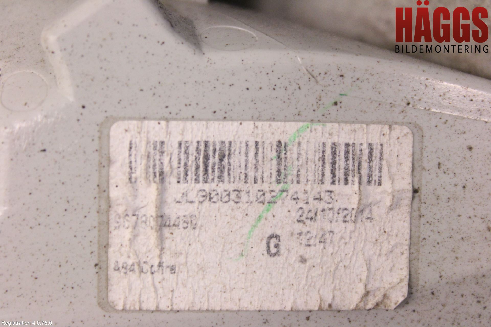 Peugeot 2008 13-20 Bakljus Lucka Vä