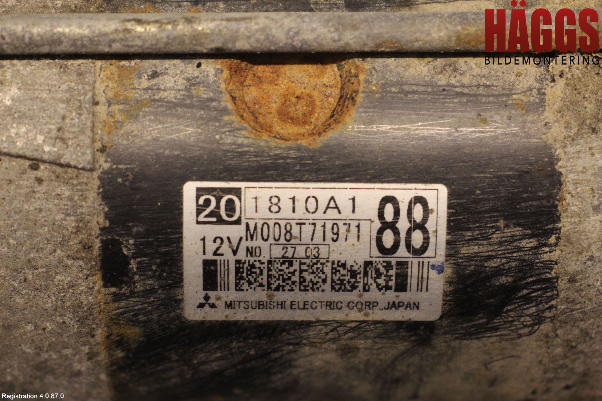 Mitsubishi ASX 10-22 Startmotor Diesel