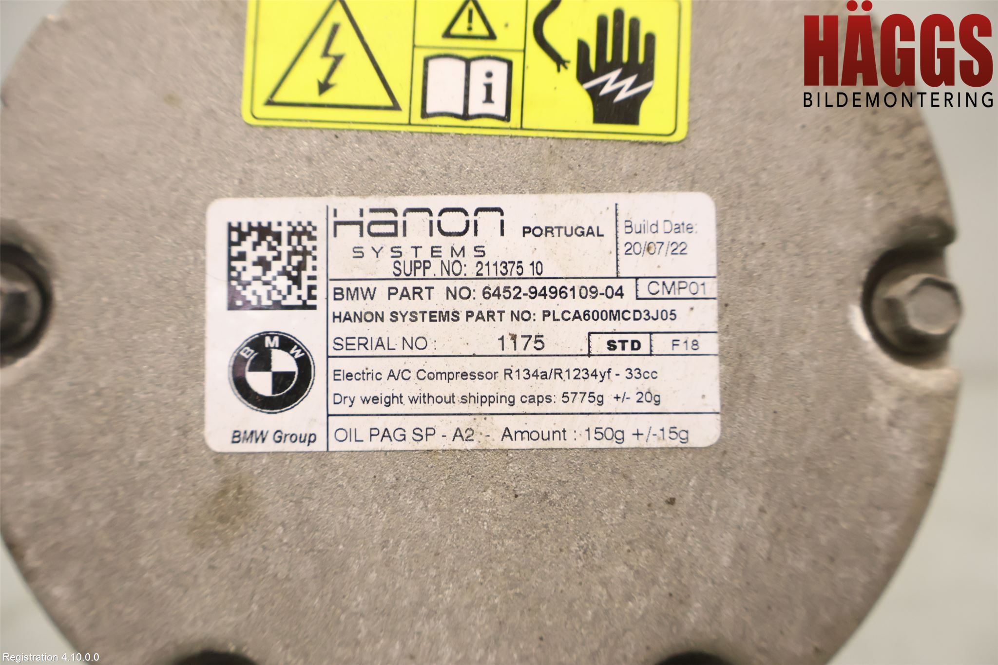 BMW 5 G30/G31/F90 17-23 Ac Kompressor