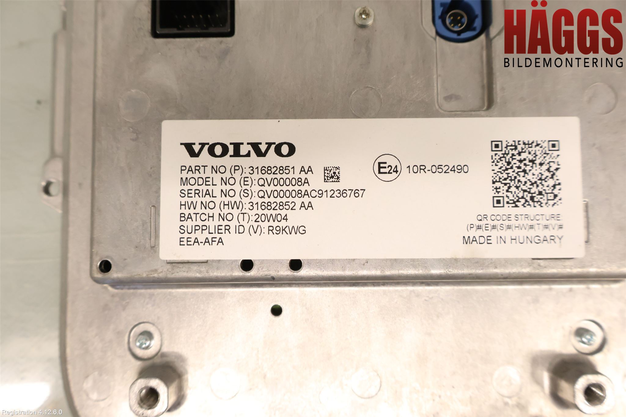 Volvo V90 17->> Bildskärm