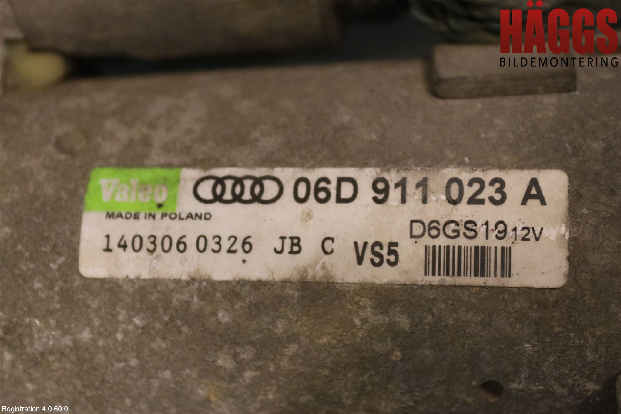 Audi A4/S4 05-07 Startmotor