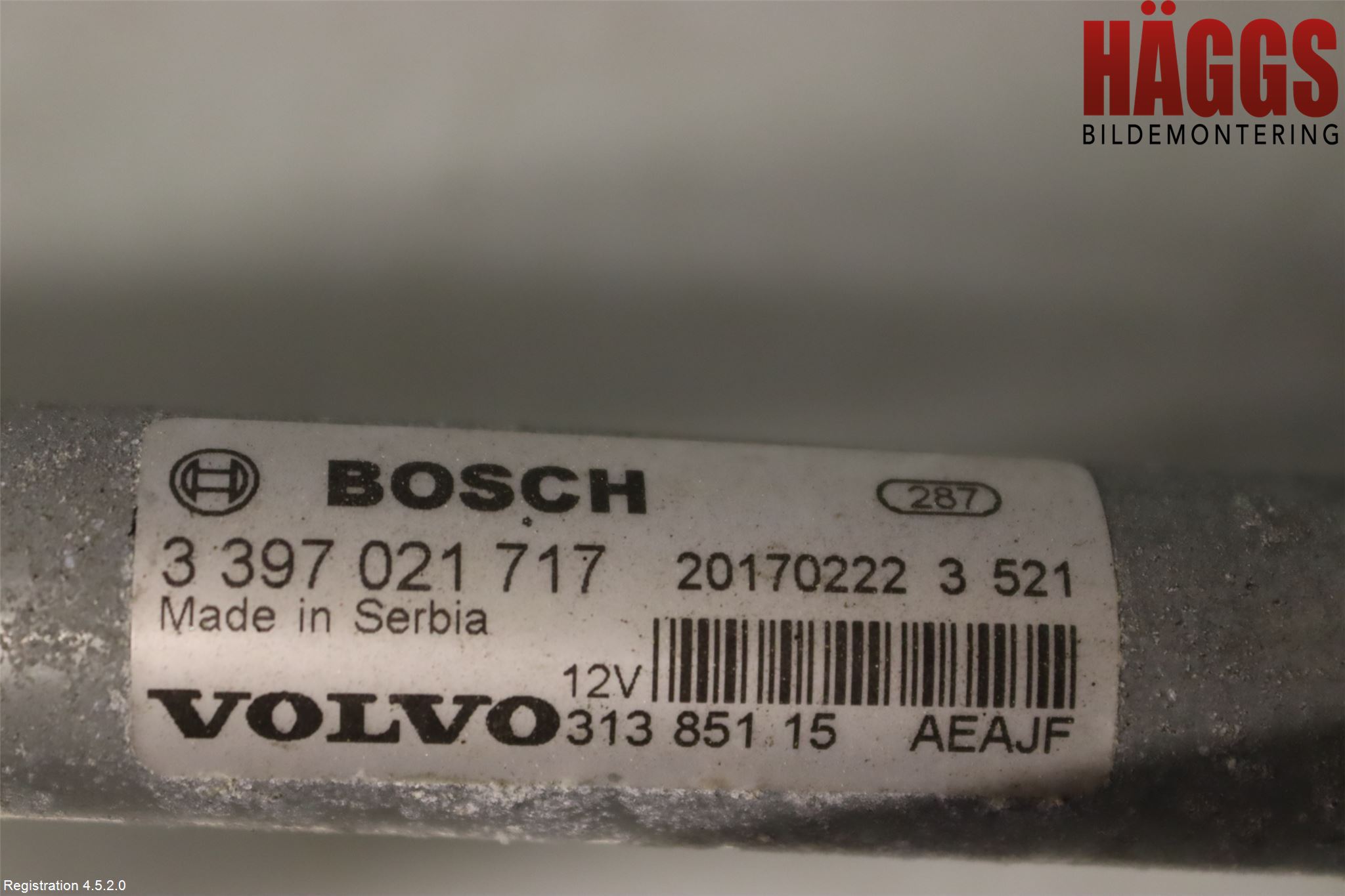 Volvo V90 17->> Torkarmotor Vindruta