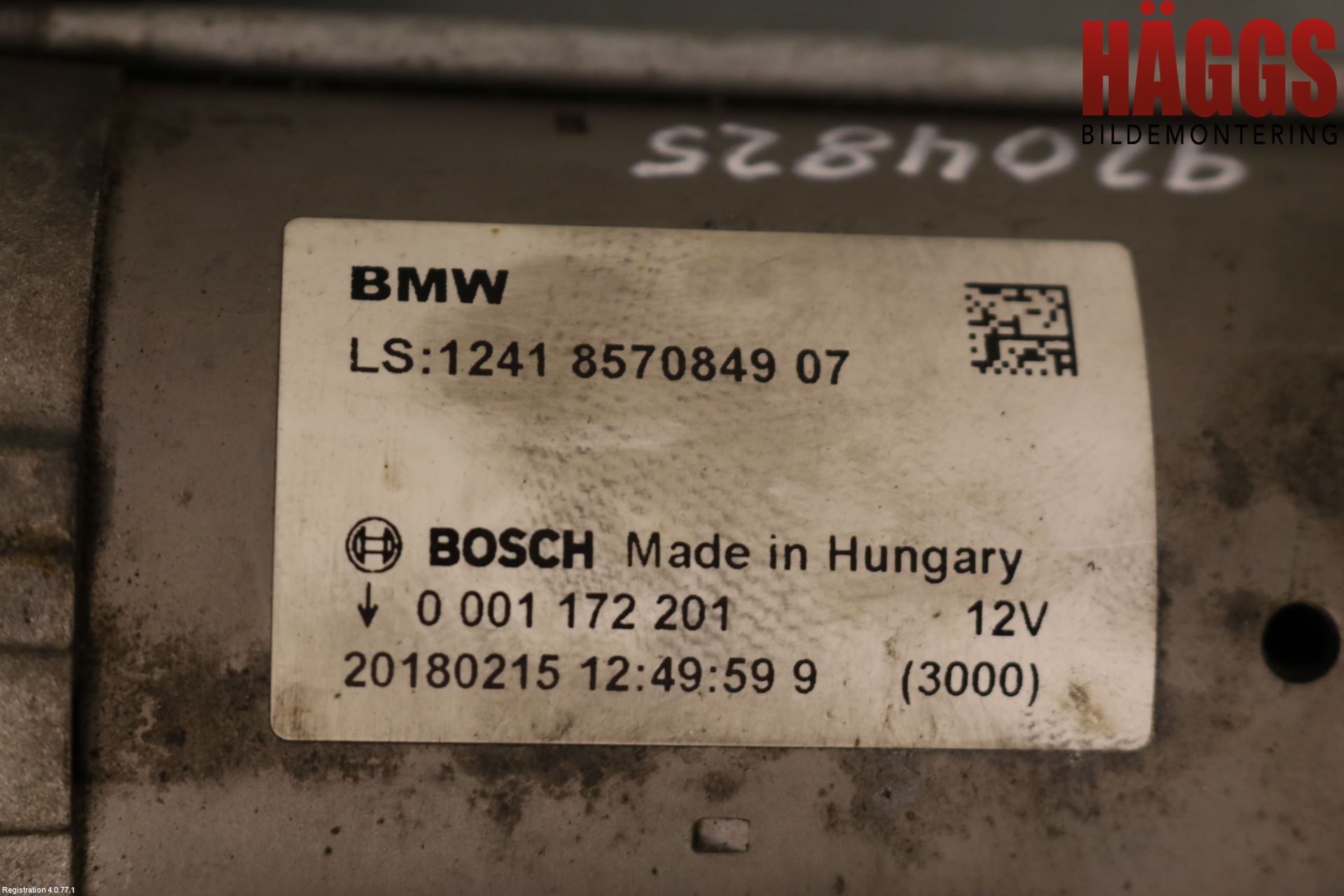 BMW 1 F20/F21 11-19 Startmotor