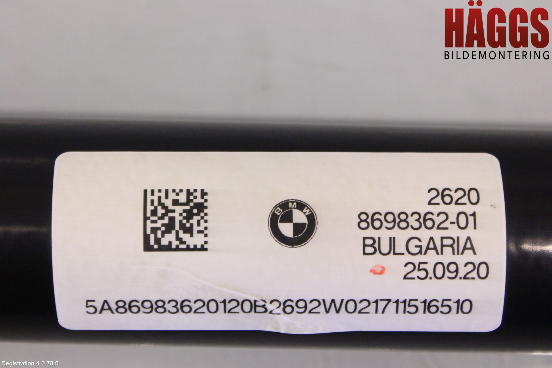 BMW 3 G20/G21/G80/G81 19- Mellanaxel Främre 4Wd