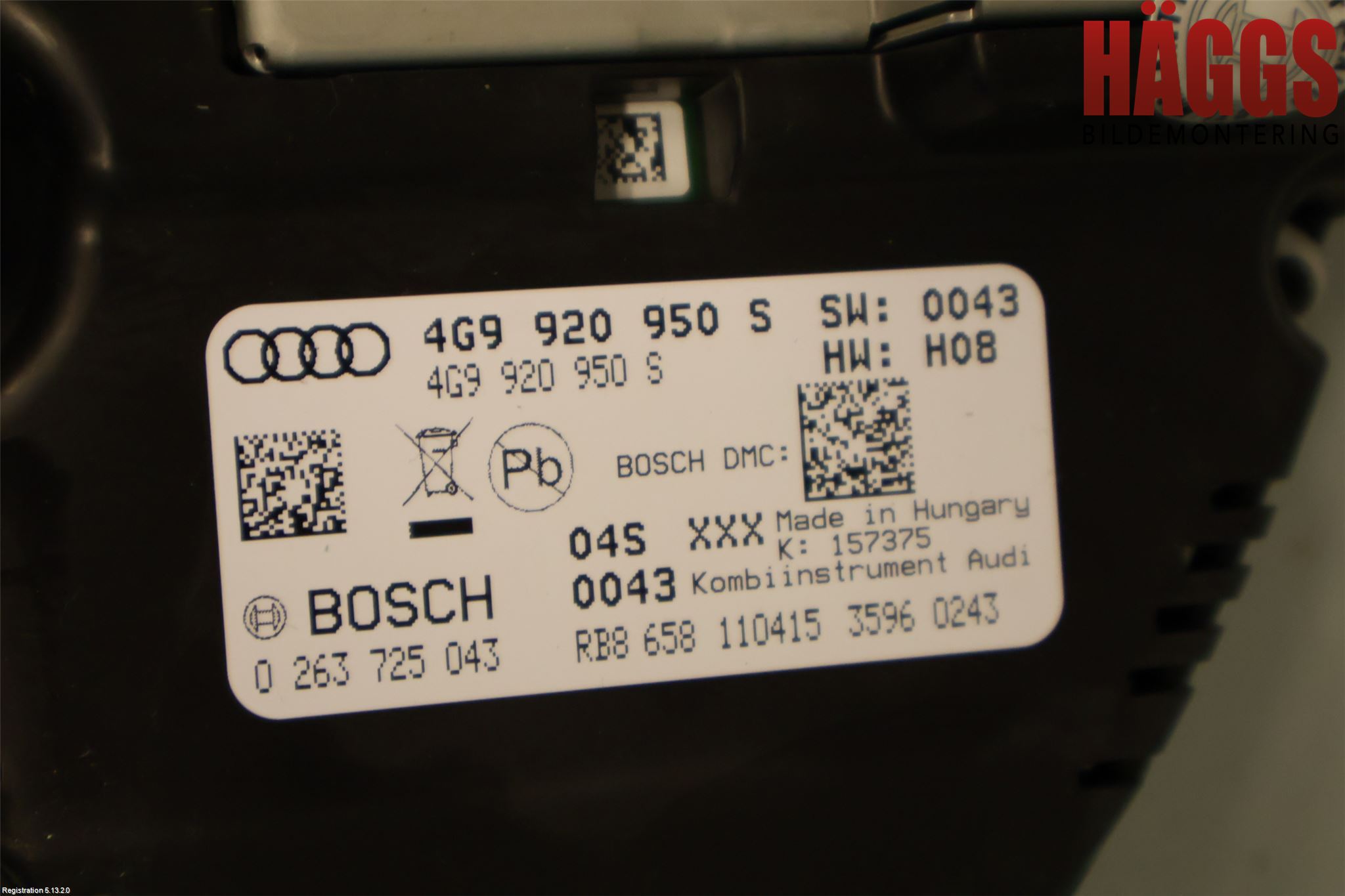 Audi A6 ALLROAD 12-18 Instrument Komb