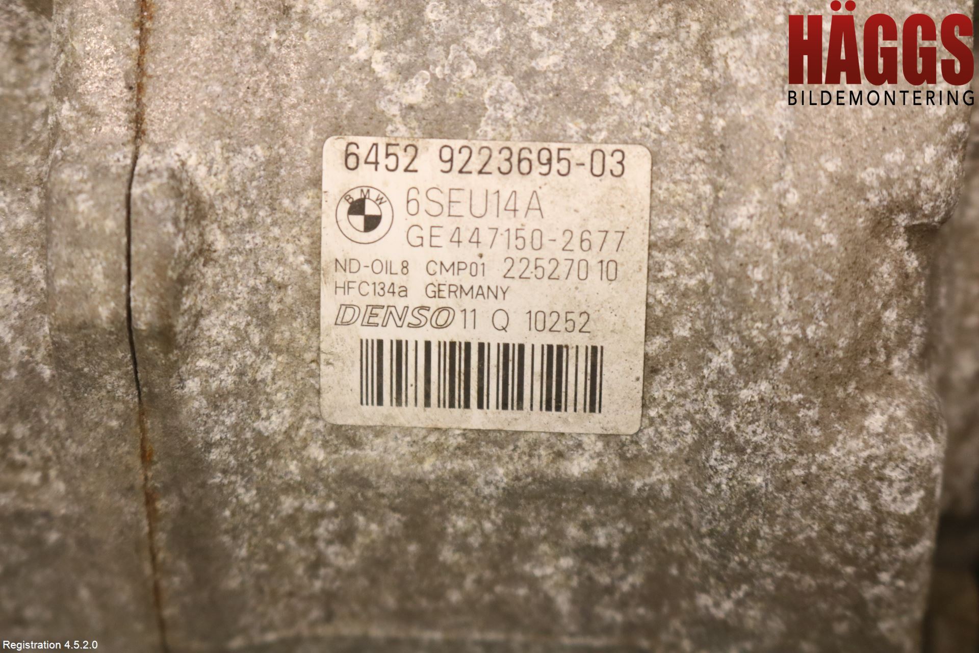 BMW 3 F30/F31/F80 12-19 Ac Kompressor