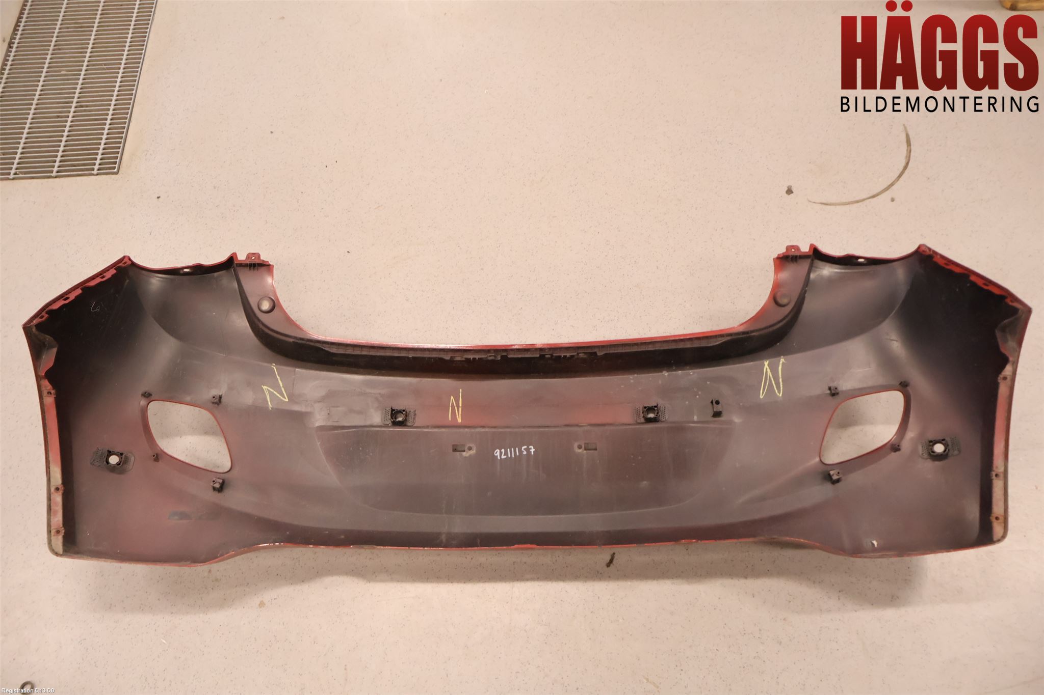 Hyundai i10 BA 14-16 Stötfångarbeklädnad Bak