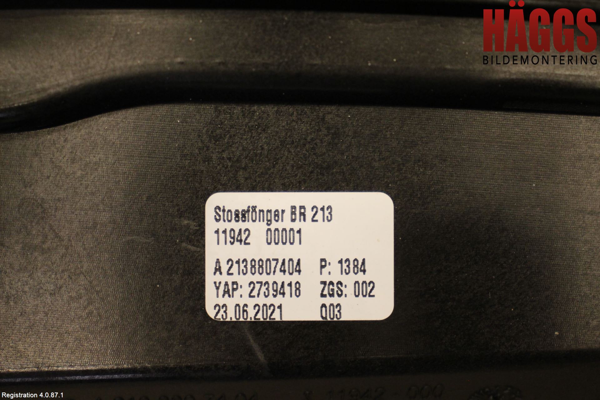 Mercedes-Benz MB E-KLASS (W213) 16-23 Stötfångarbeklädnad Bak