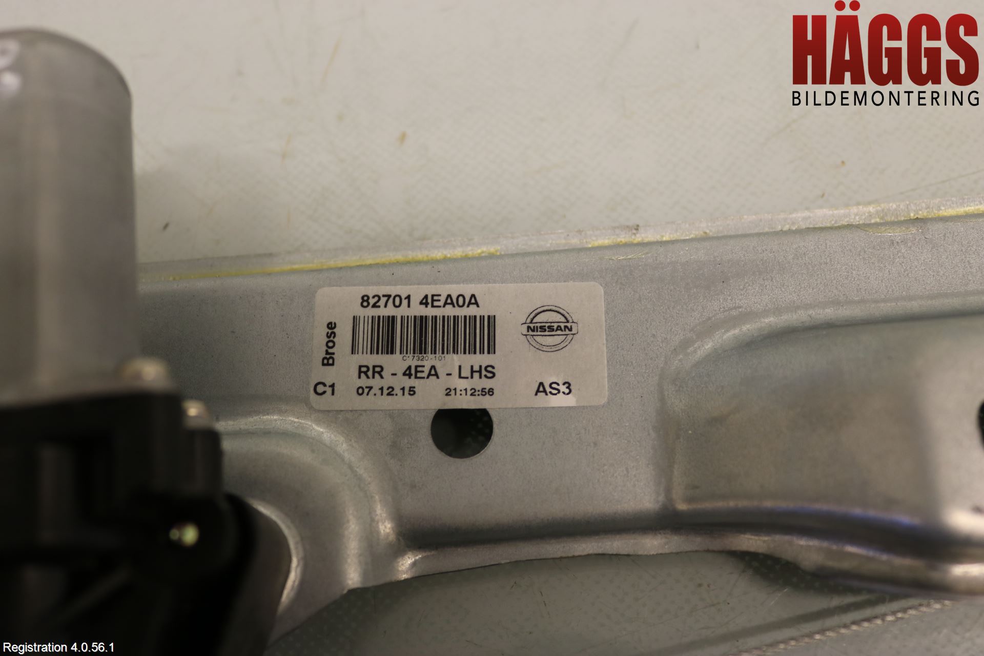 Nissan QASHQAI 14-17 Fönsterhiss El Kompl