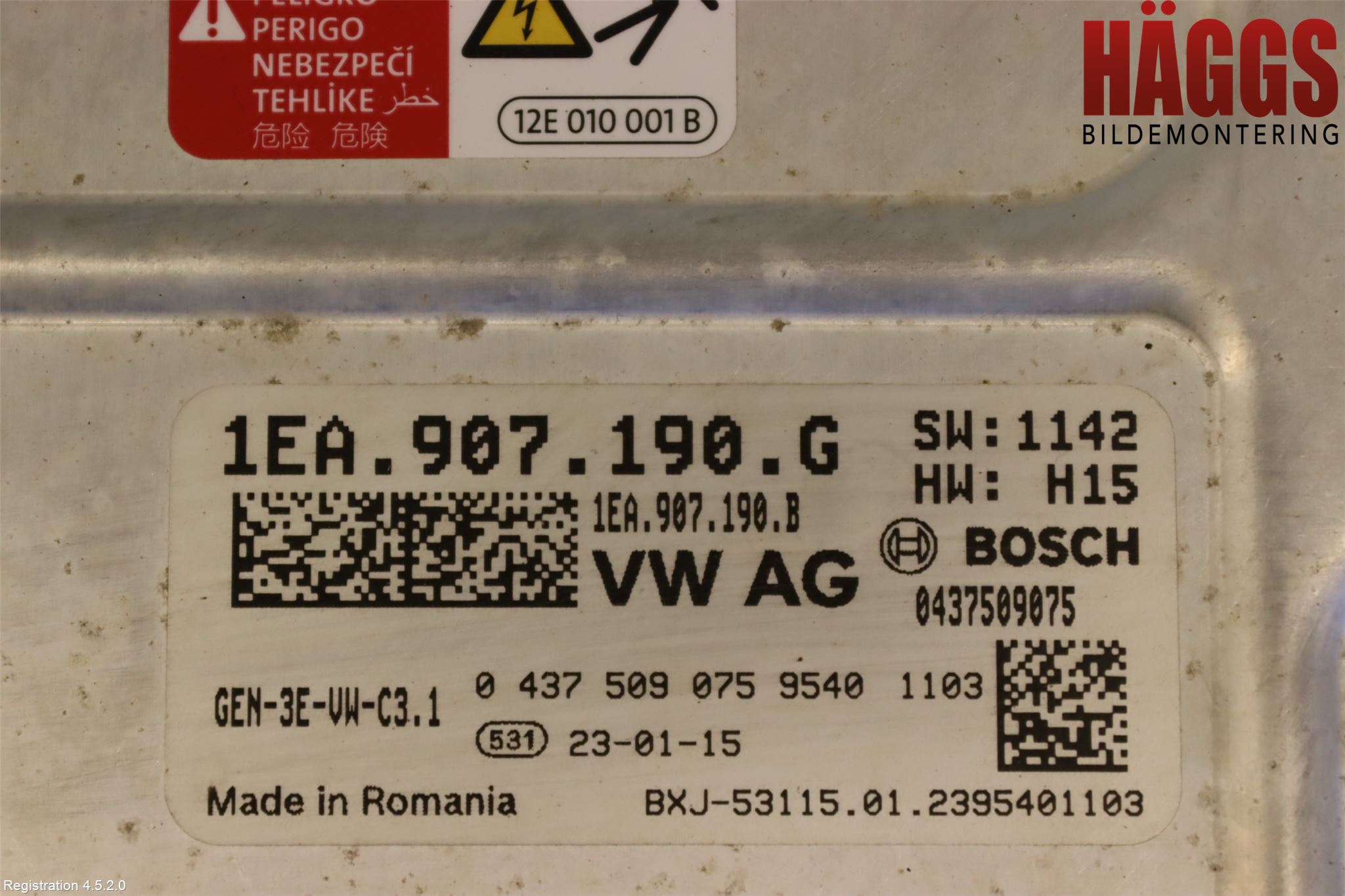 Volkswagen VW ID.3 21- Dc-Cd Omvandlare Hybrid