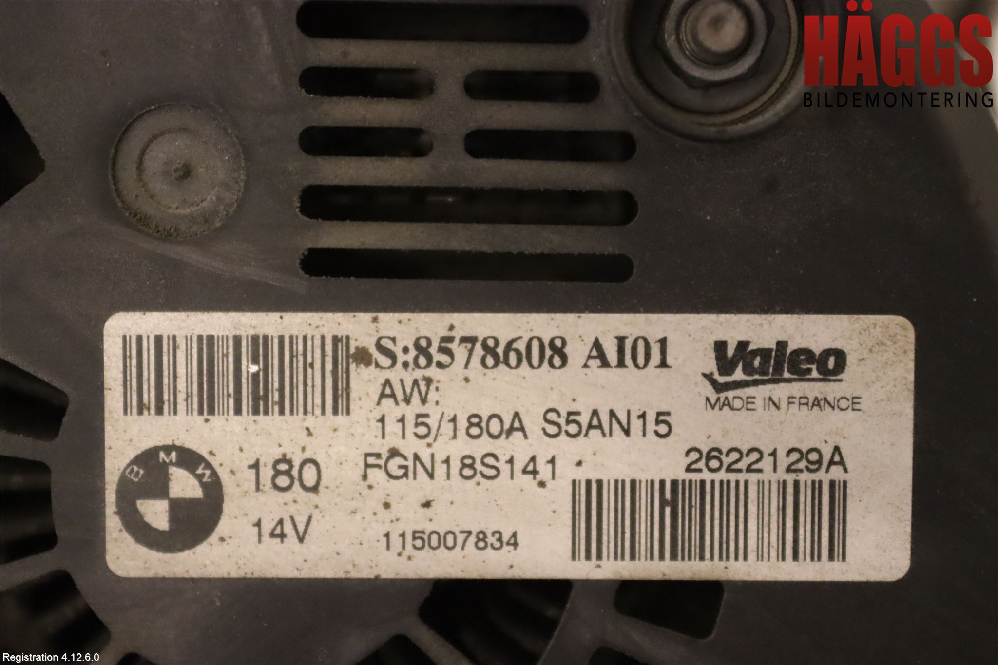 BMW 3 F30/F31/F80 12-19 Generator