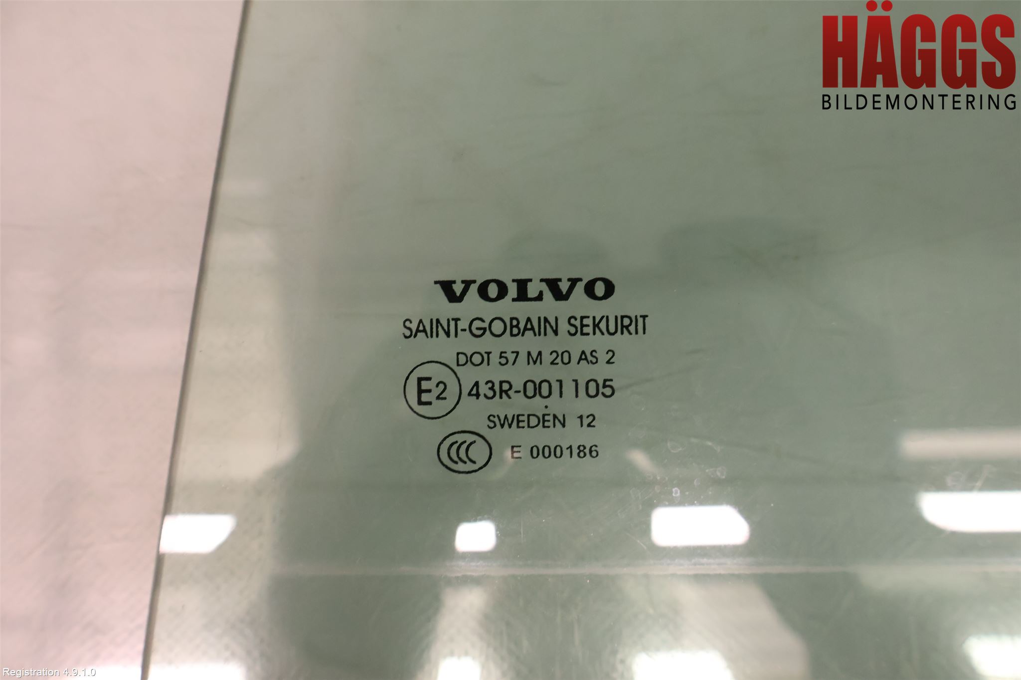 Volvo V70 08-13 Dörruta Bak Vänster