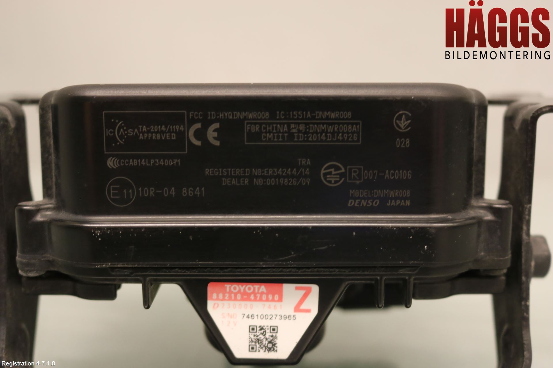 Toyota RAV4 13-18 Sensor Aktivt Kollisionsskydd