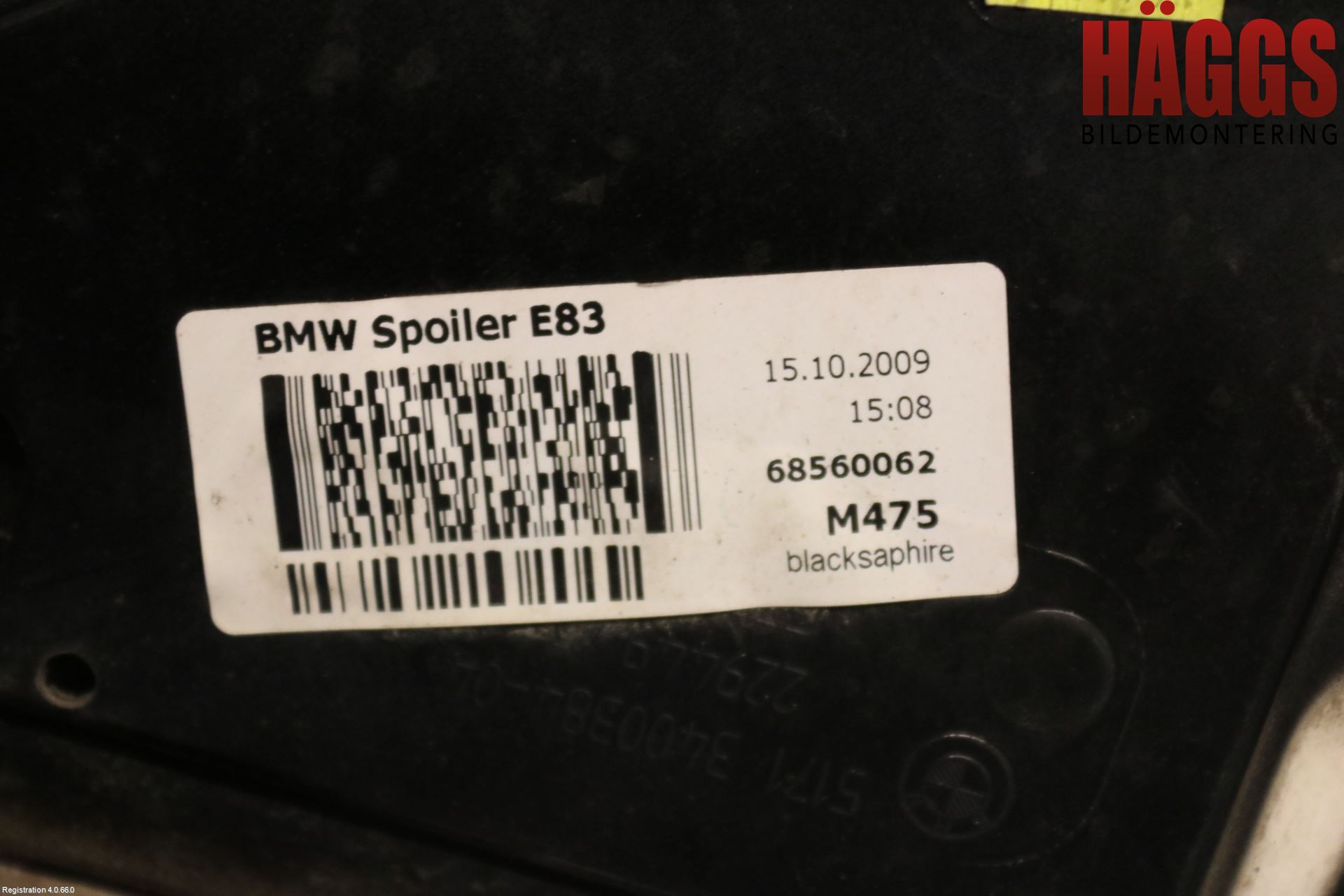 BMW X3 E83     03-10 Spoiler Baklucka