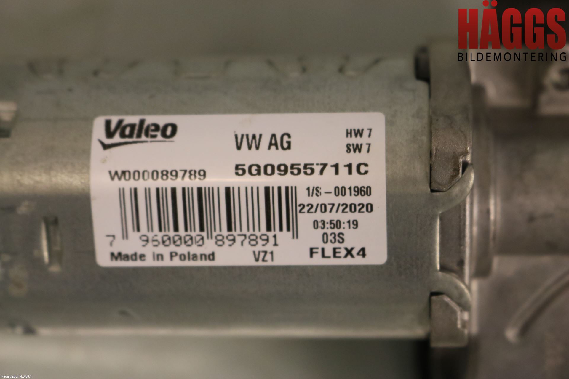 Volkswagen VW TOUAREG CR 18- Torkarmotor Baklucka