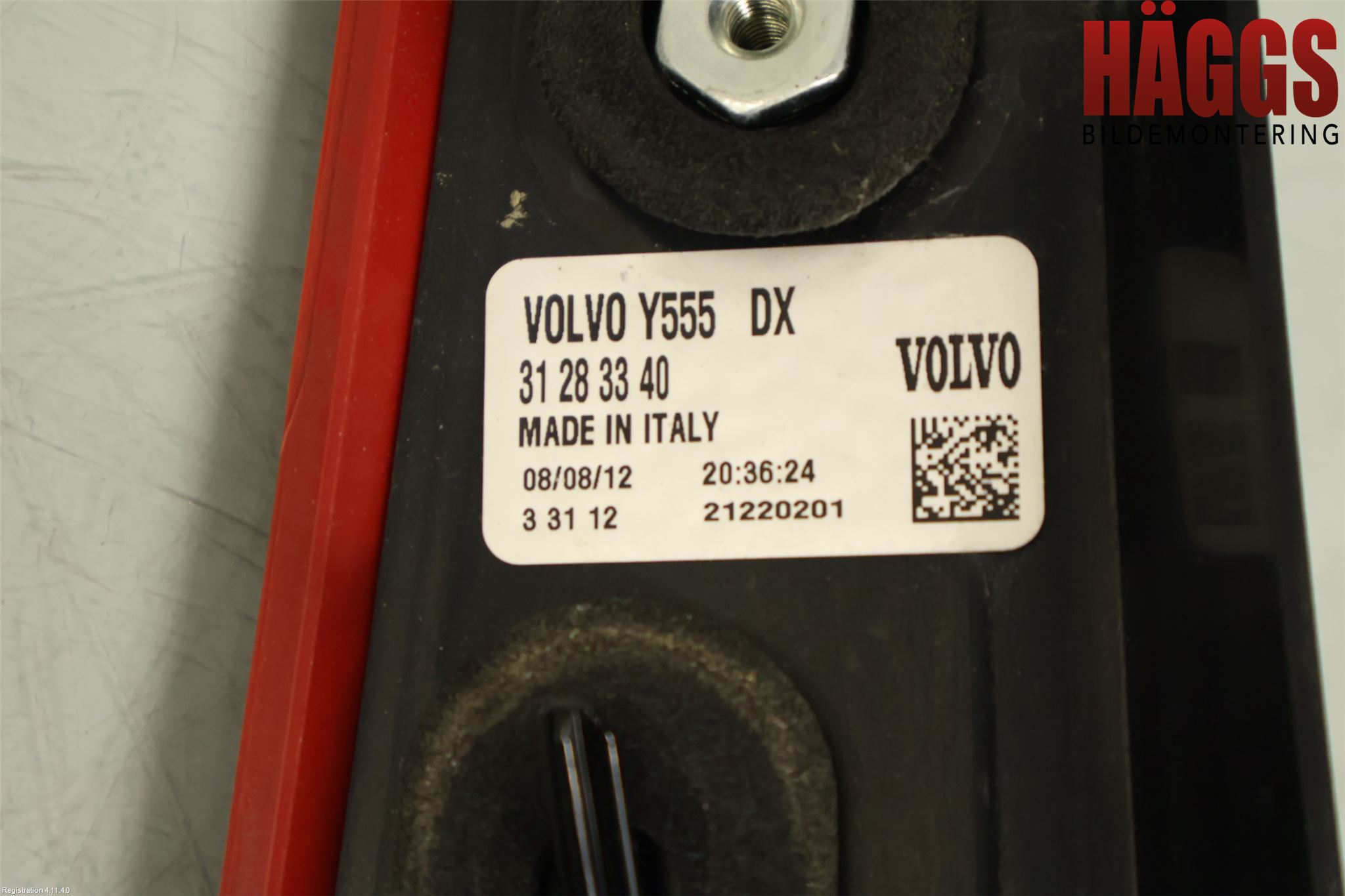 Volvo V40 12-19 Bakljus Höger