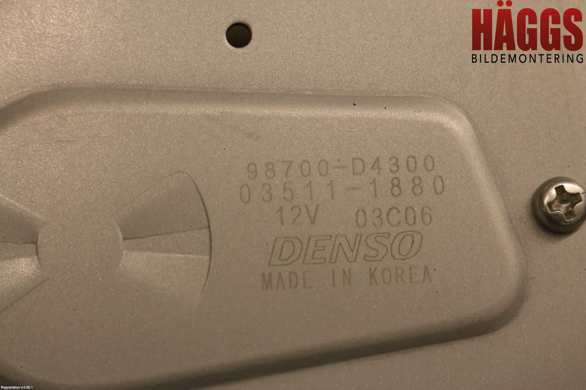 Kia OPTIMA 16-20 Torkarmotor Baklucka