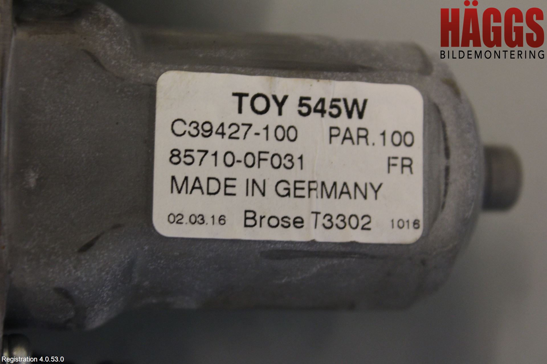 Toyota VERSO 09-18 Fönsterhiss El Kompl